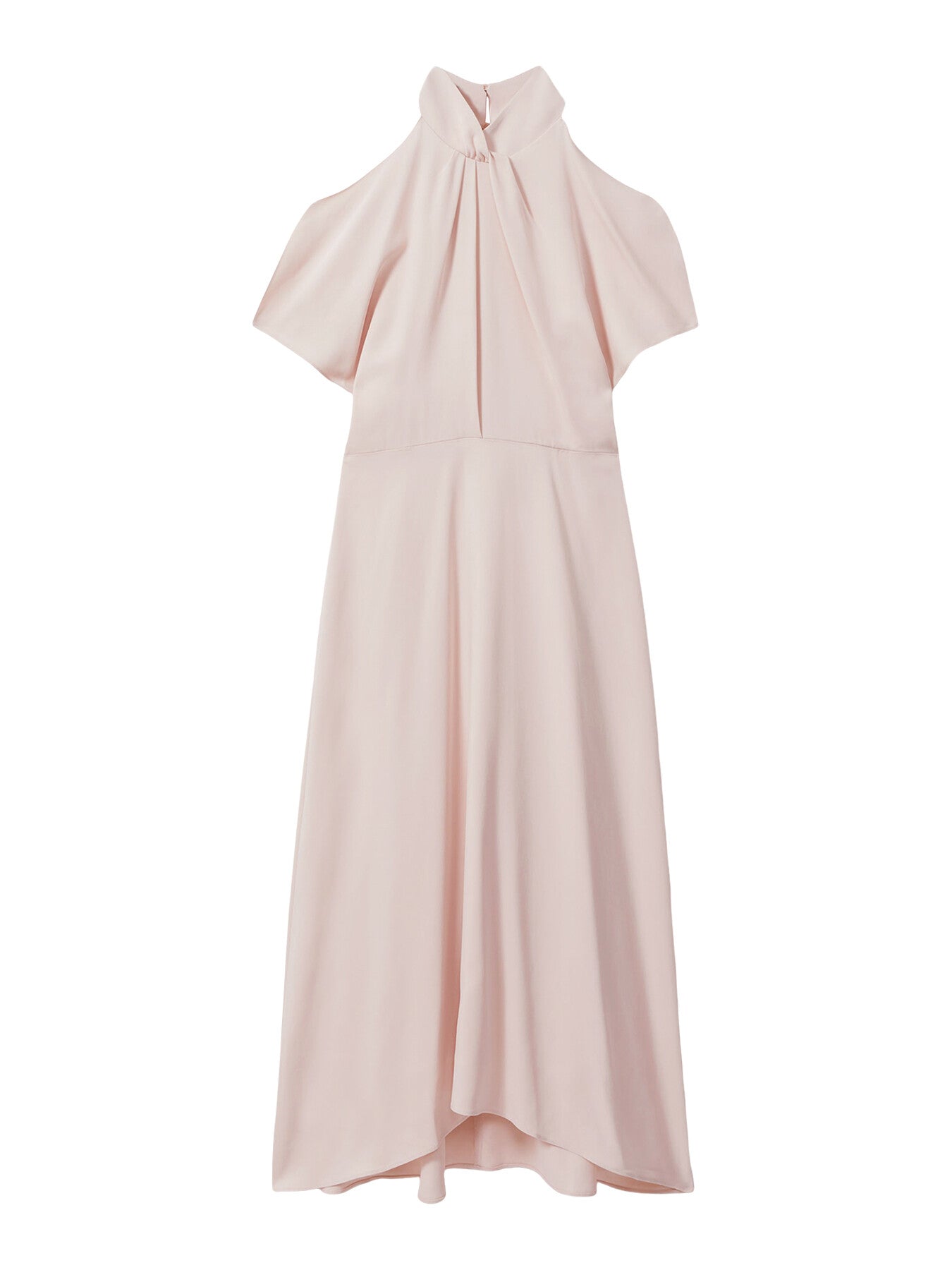 Andressa Twist Neck Cut-Out Midi Dress