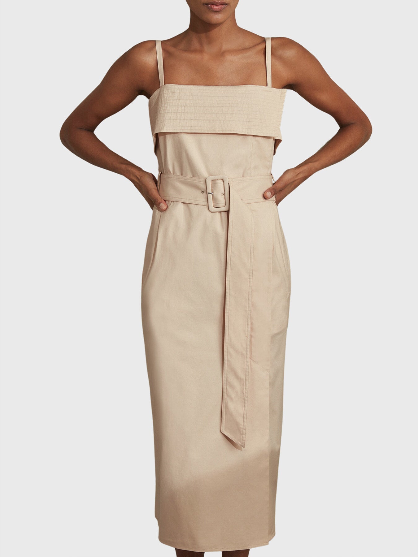 Dhalia Cargo Belted Midi Dress
