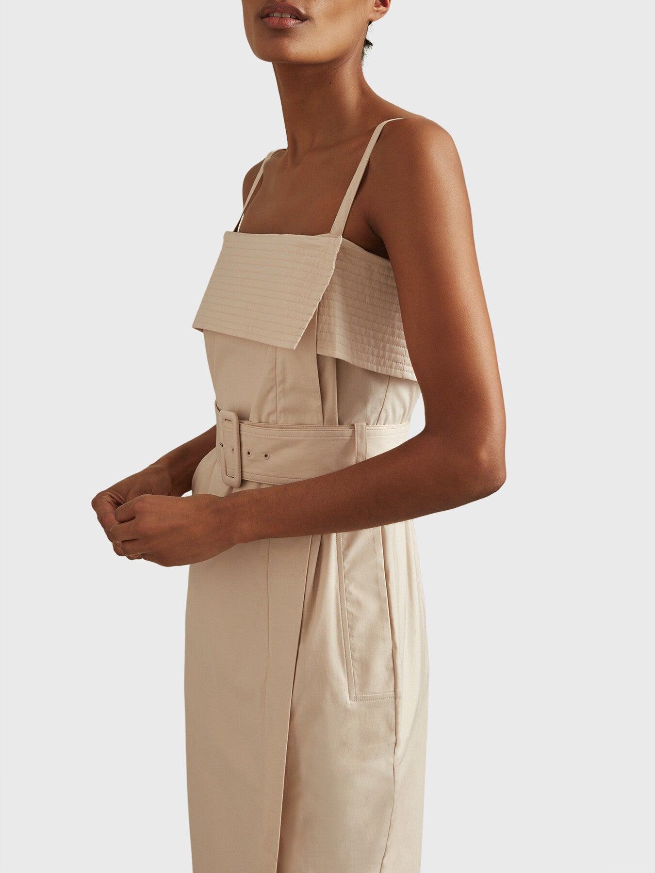 Dhalia Cargo Belted Midi Dress