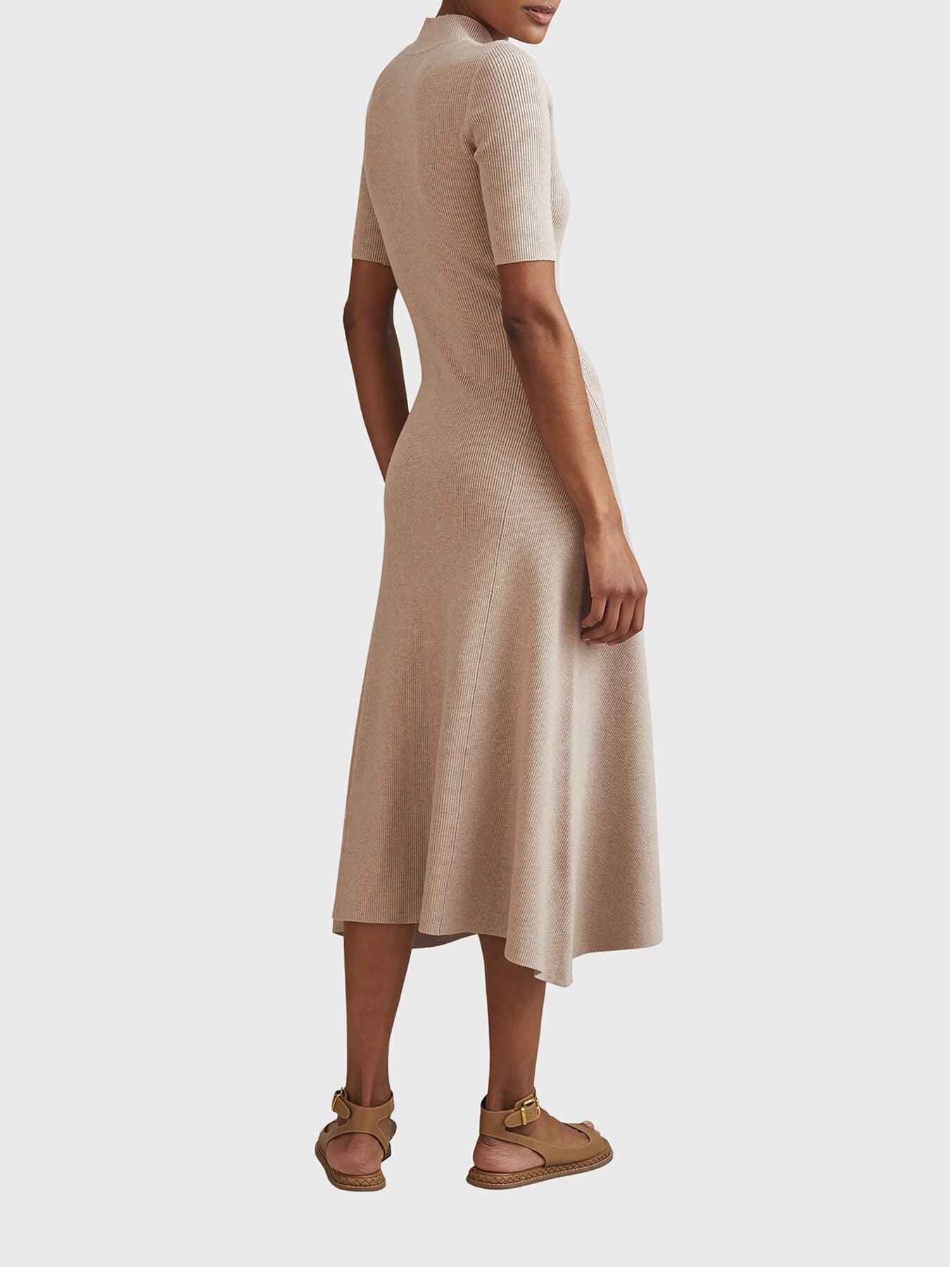 Caitlyn Ribbed Bodycon Midi Dress