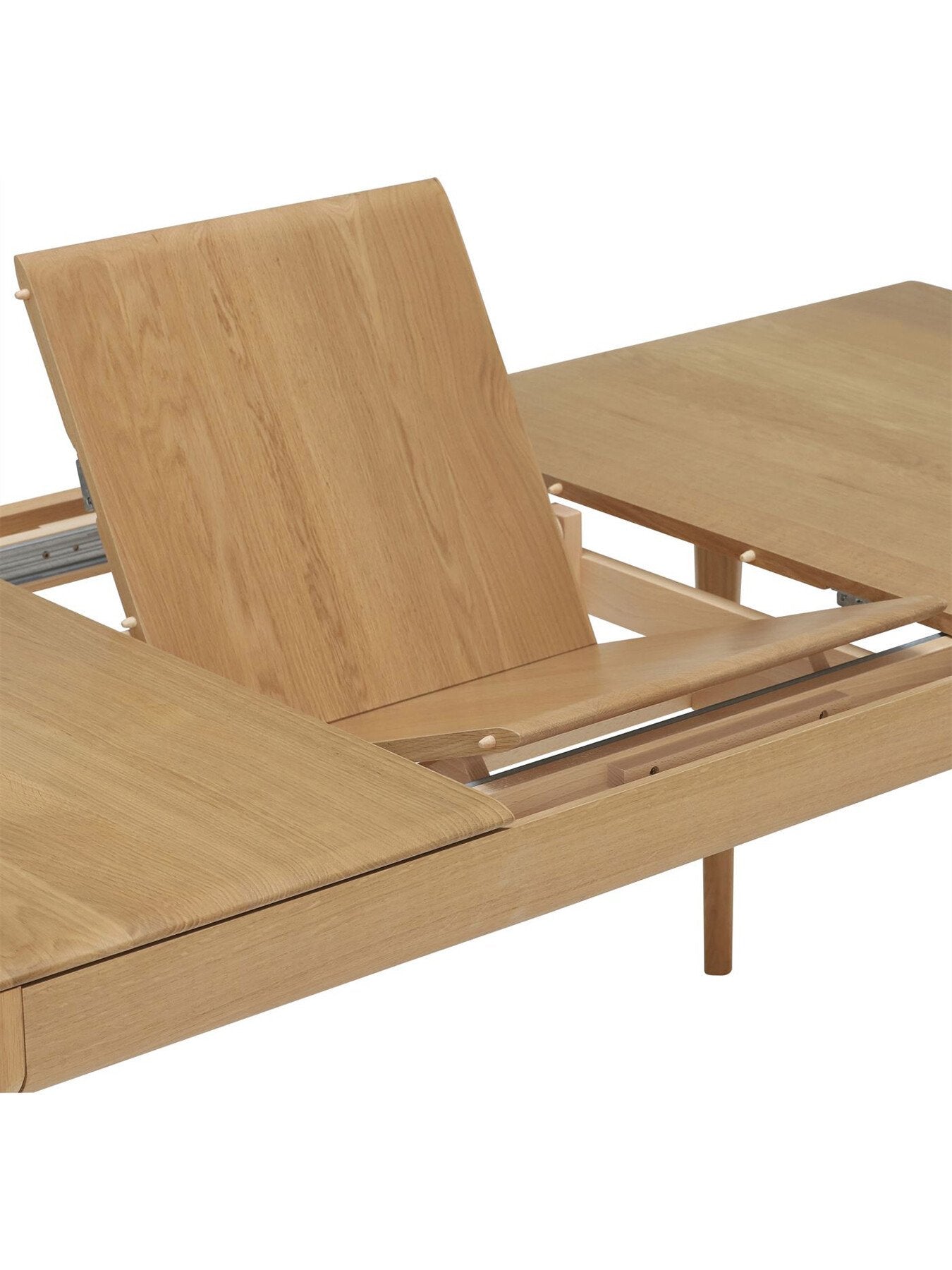 Neutral Romana Medium Extending Wood Dining Table