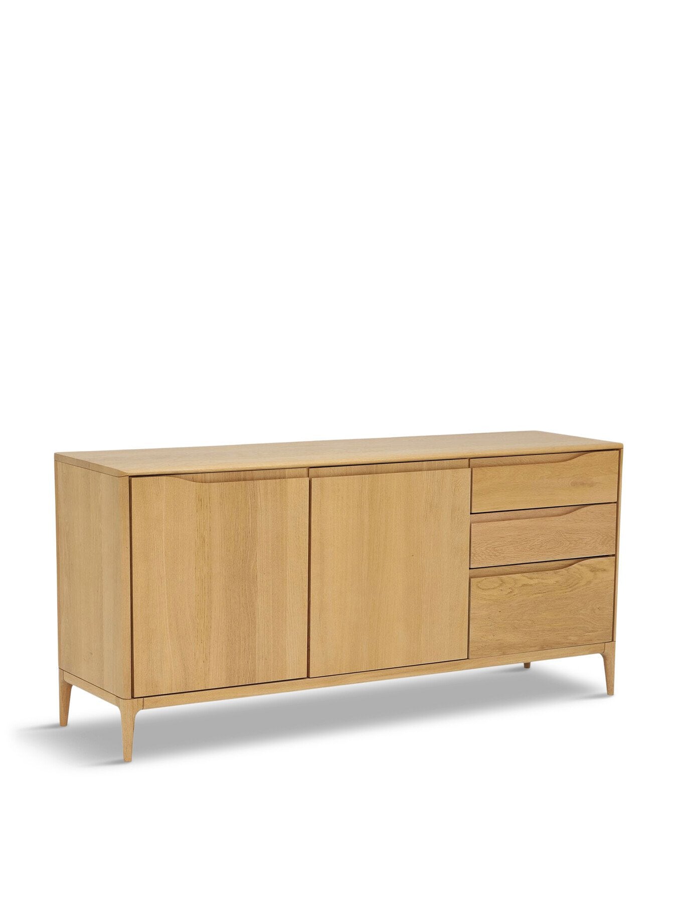 Romana Oak Wood 2 Door 3 Drawer Large Sideboard