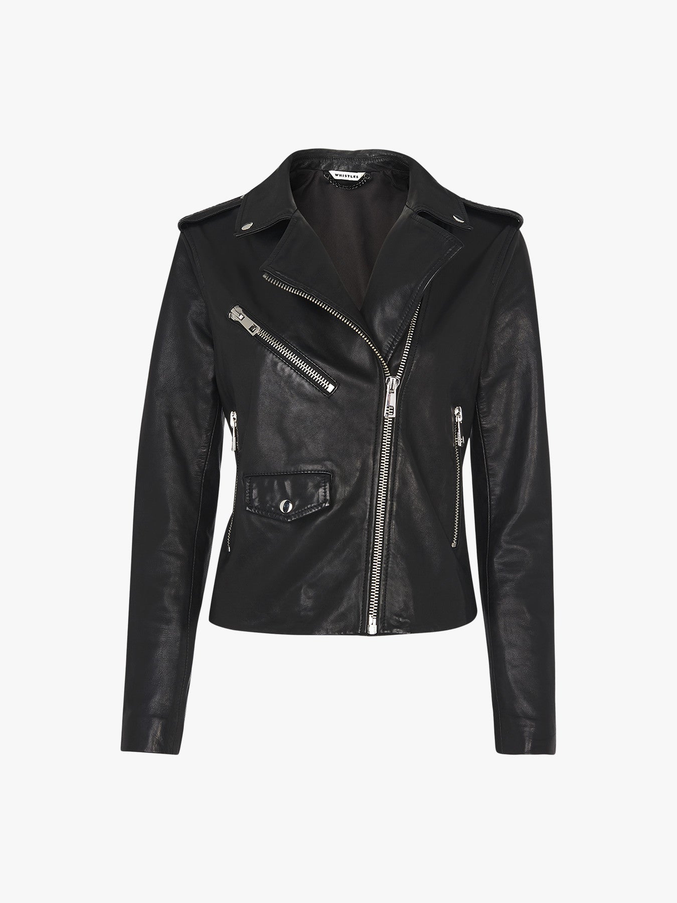Agnes Pocket Leather Jacket