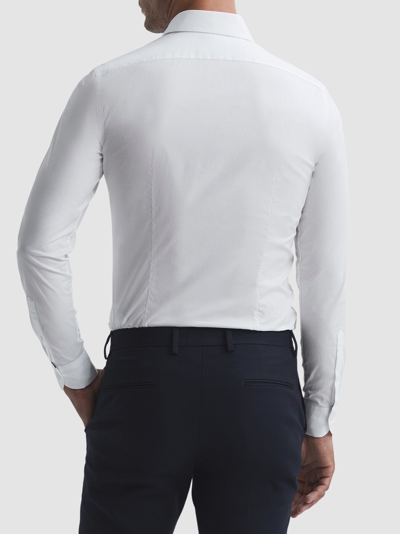 Kiana Cotton Stretch Poplin Slim Fit Shirt