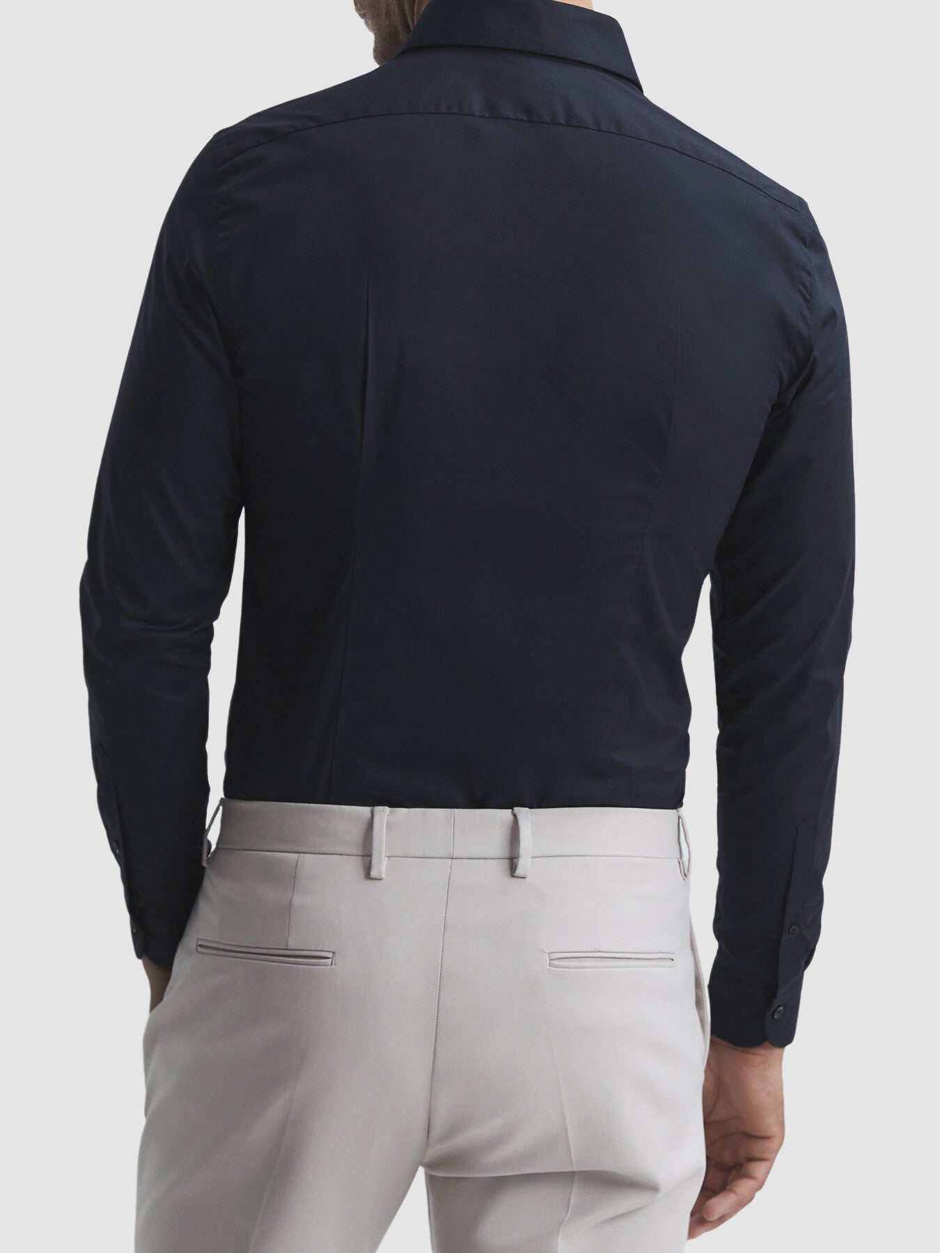 Kiana Cotton Stretch Poplin Slim Fit Shirt