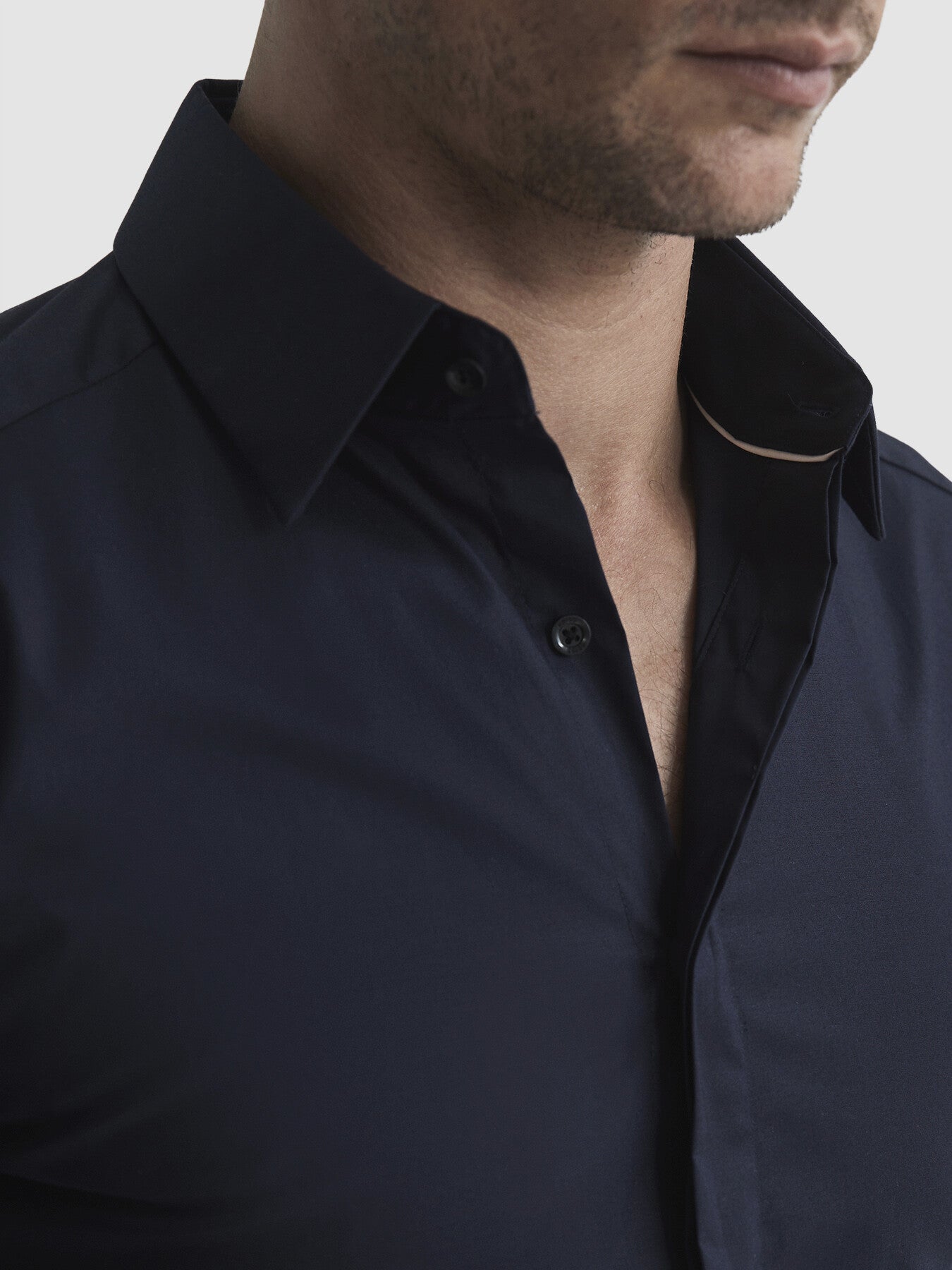 Kiana Cotton Stretch Poplin Slim Fit Shirt