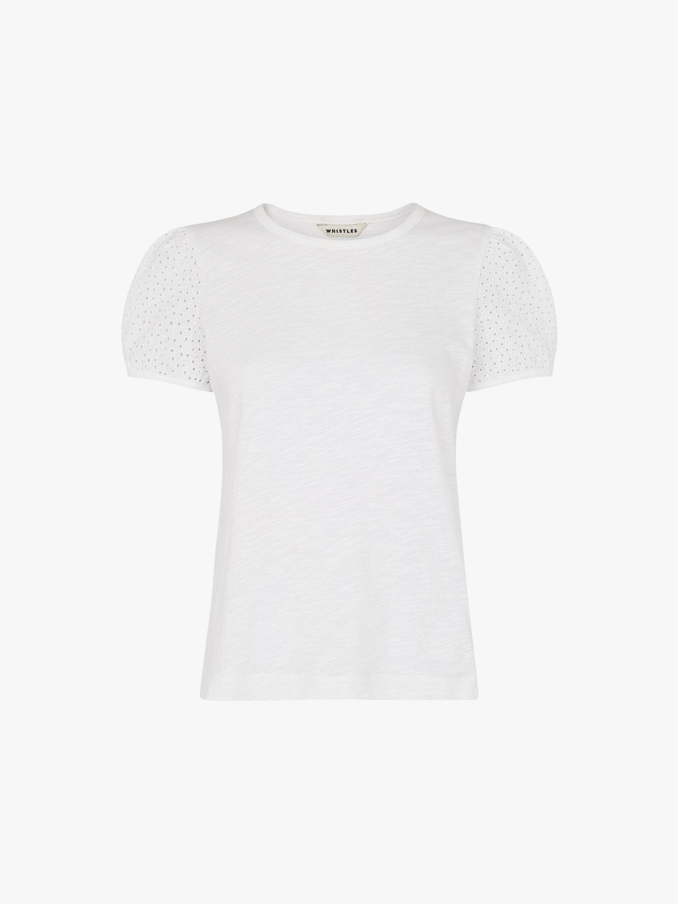Broderie Puff Sleeve Top
