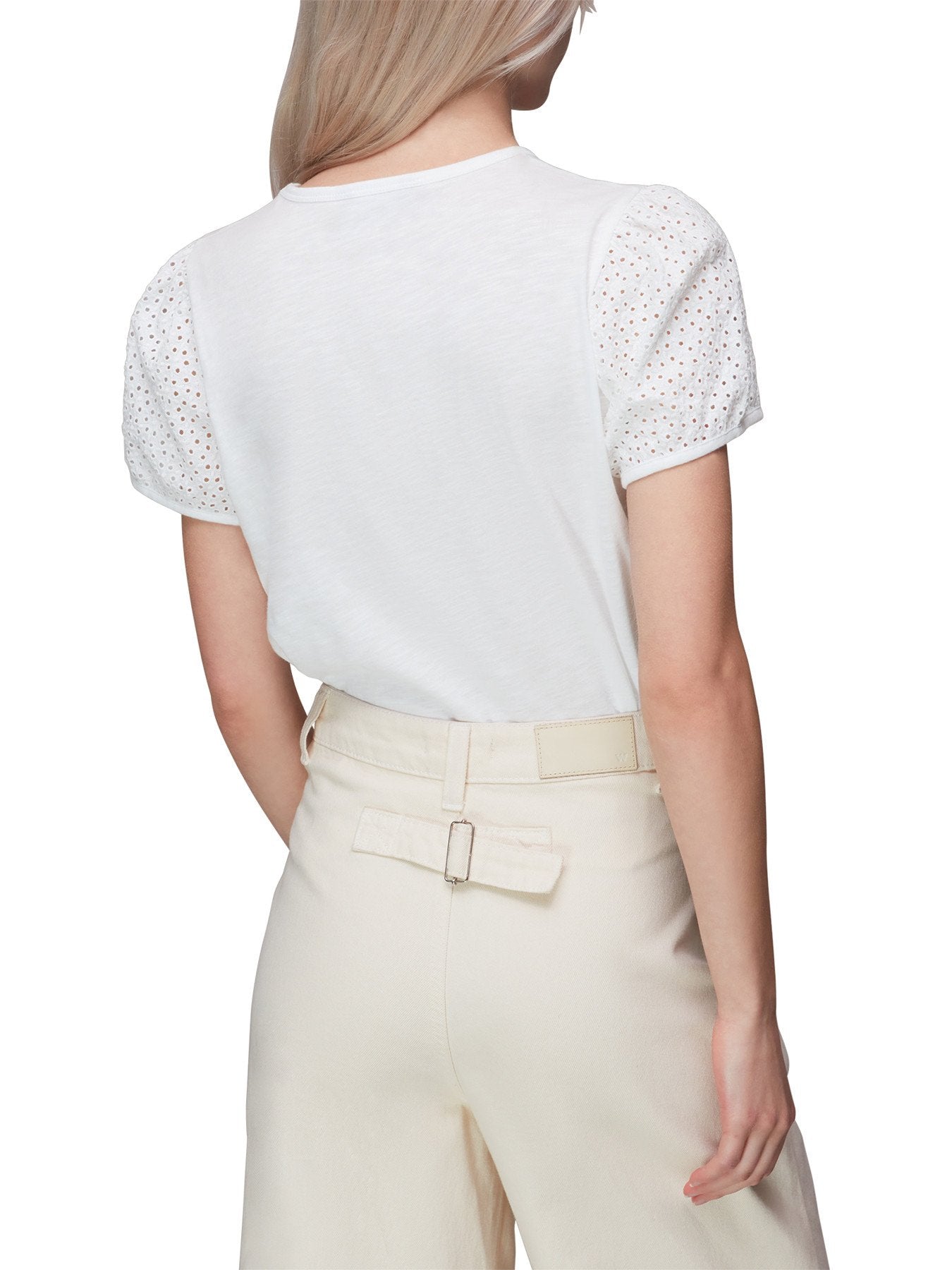 Broderie Puff Sleeve Top