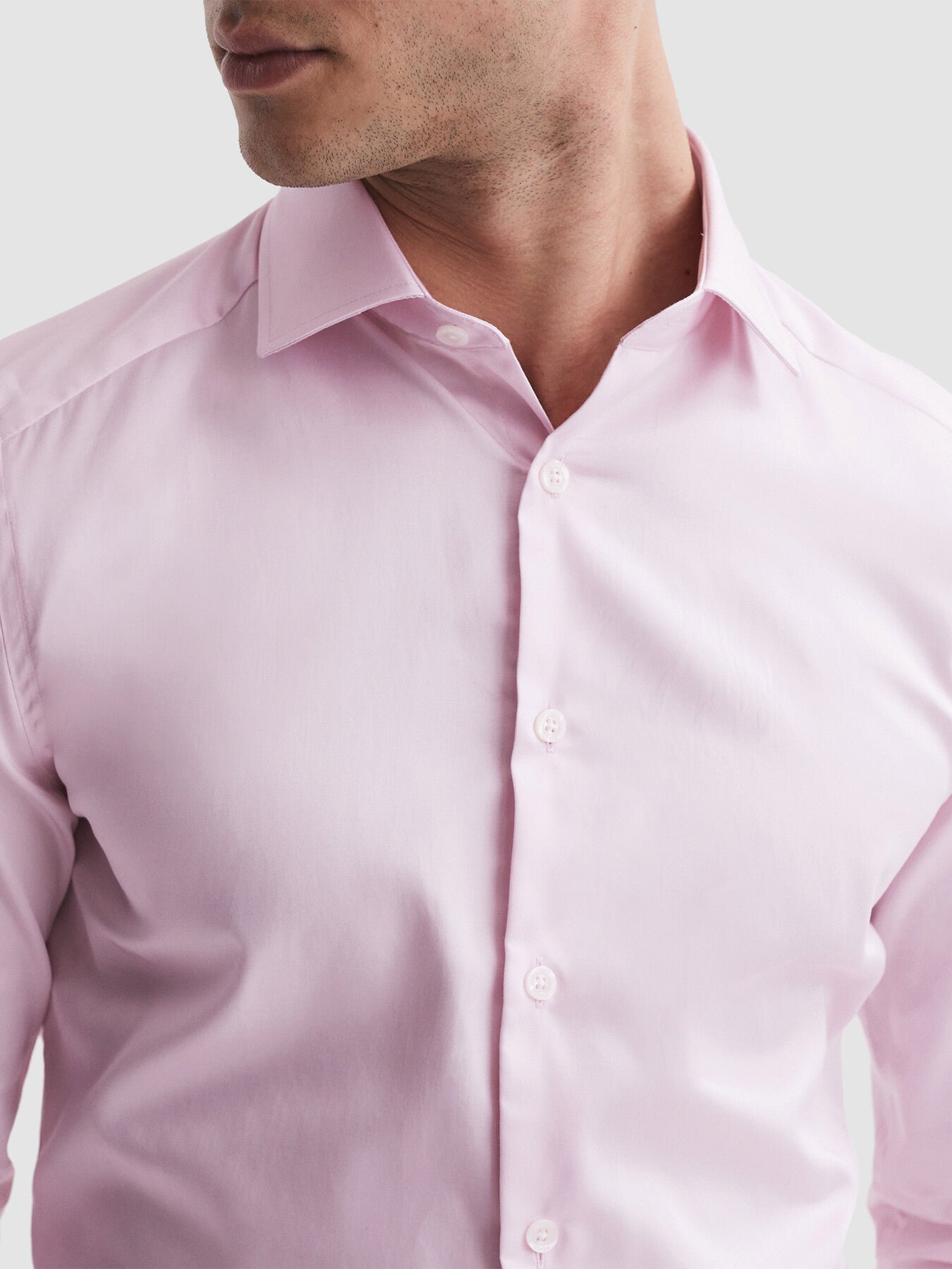 Remote Slim Fit Cotton-Satin Shirt