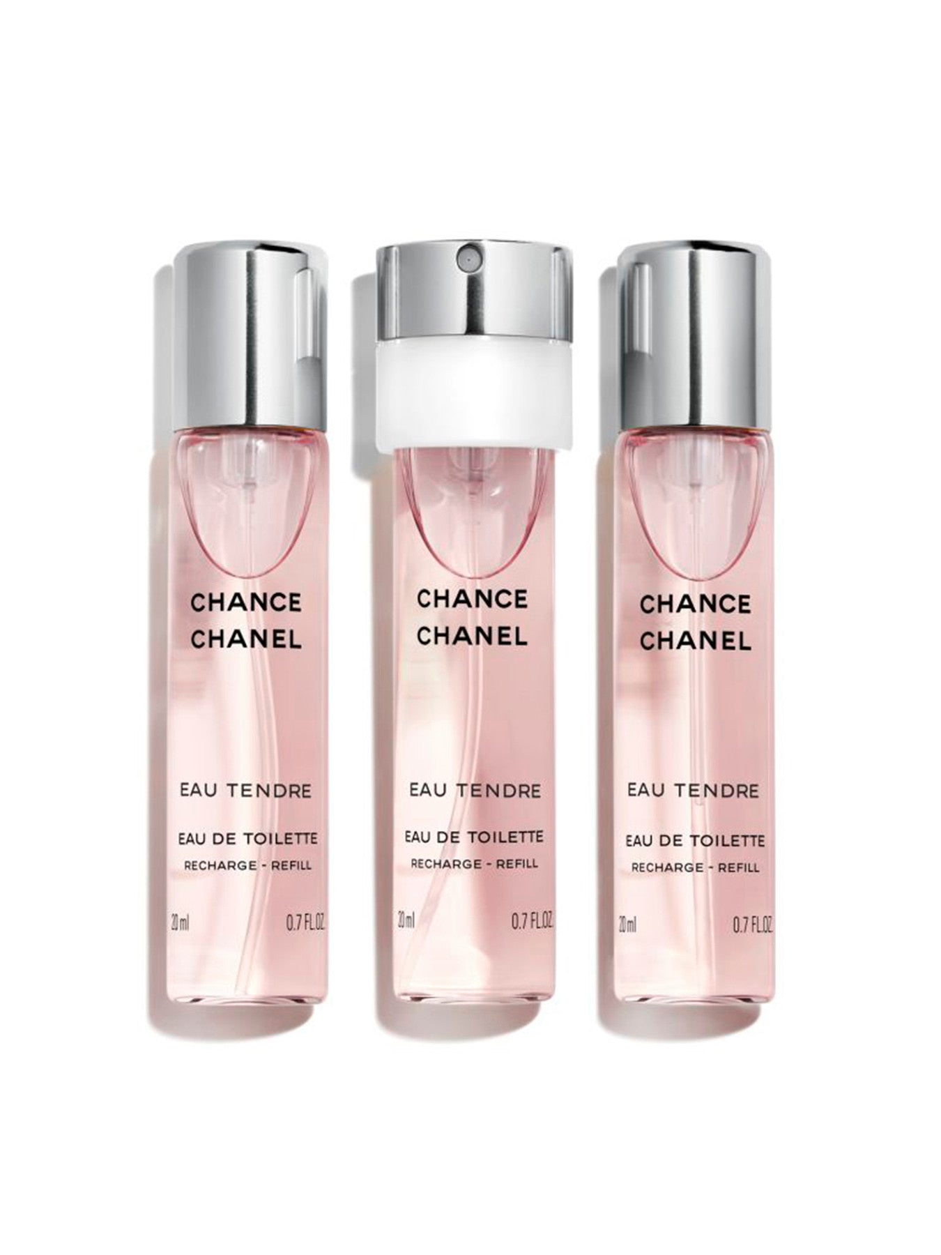 CHANEL CHANCE EAU TENDRE TWIST AND SPRAY REFILL SET 3X20 ML – EAU DE TOILETTE
