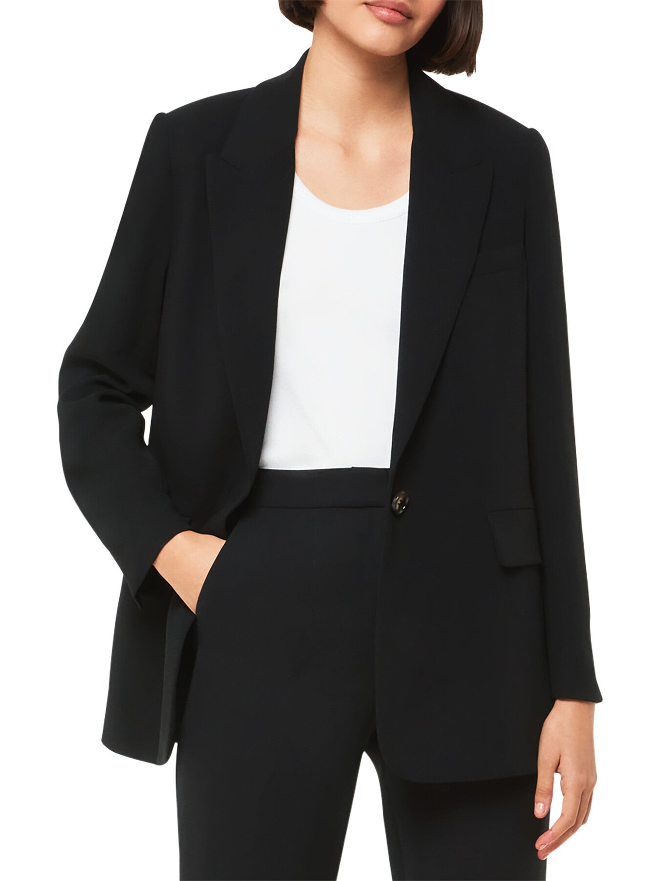 Crepe Boyfriend Blazer