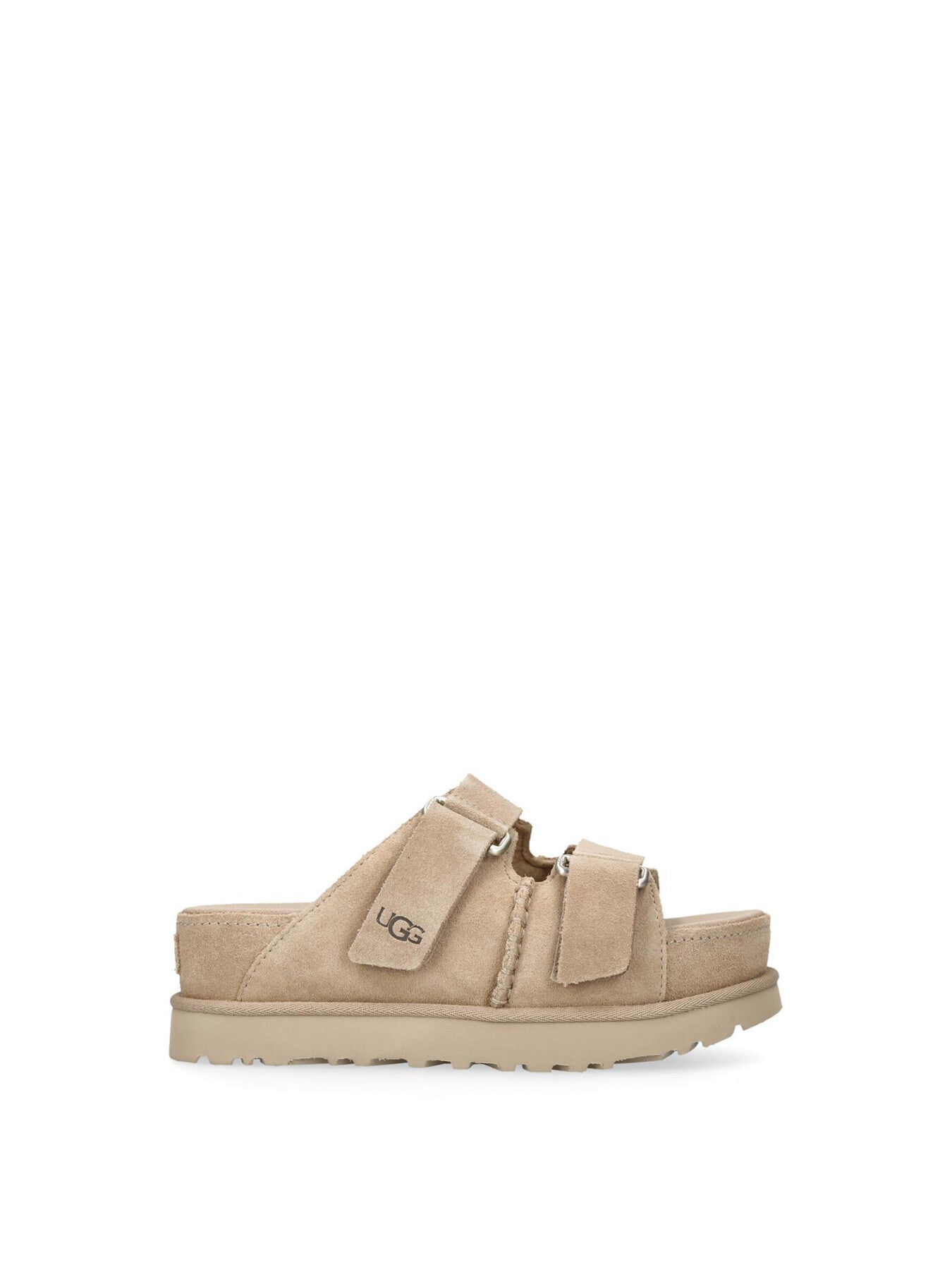 GoldenStar Hi Suede Slides Sand