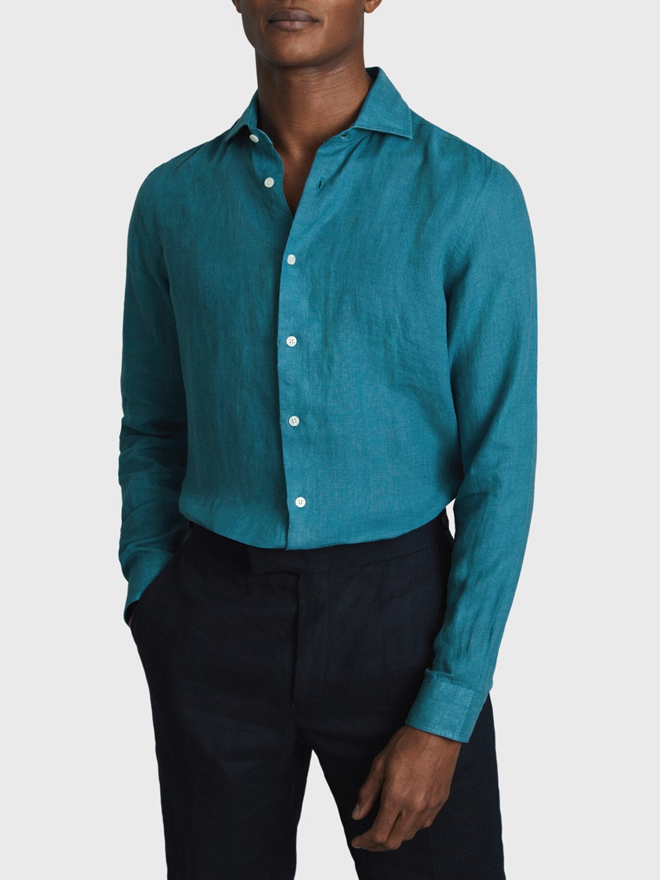 Ruban Linen Button-Through Shirt