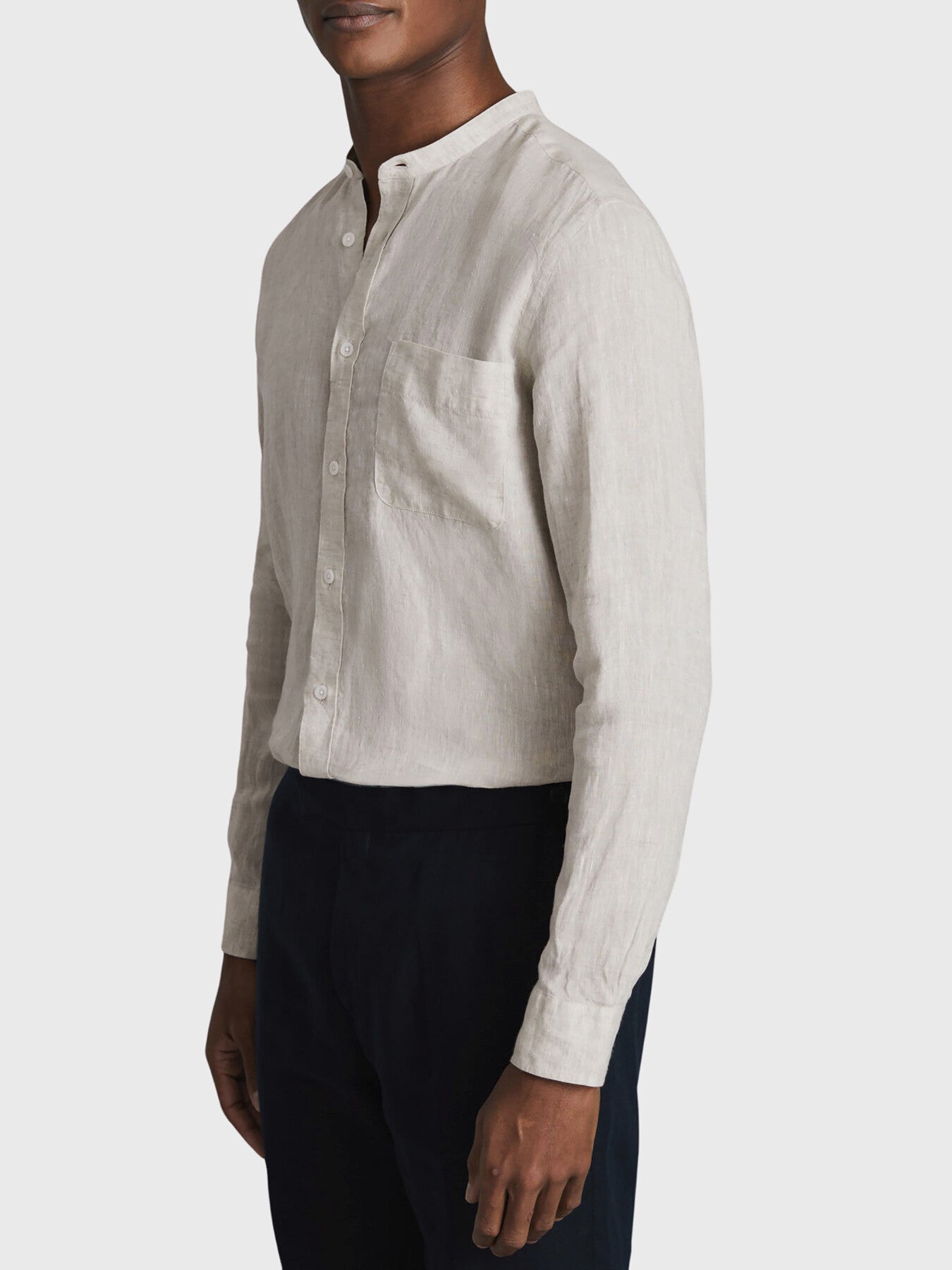 Ocean Linen Grandad Collar Shirt