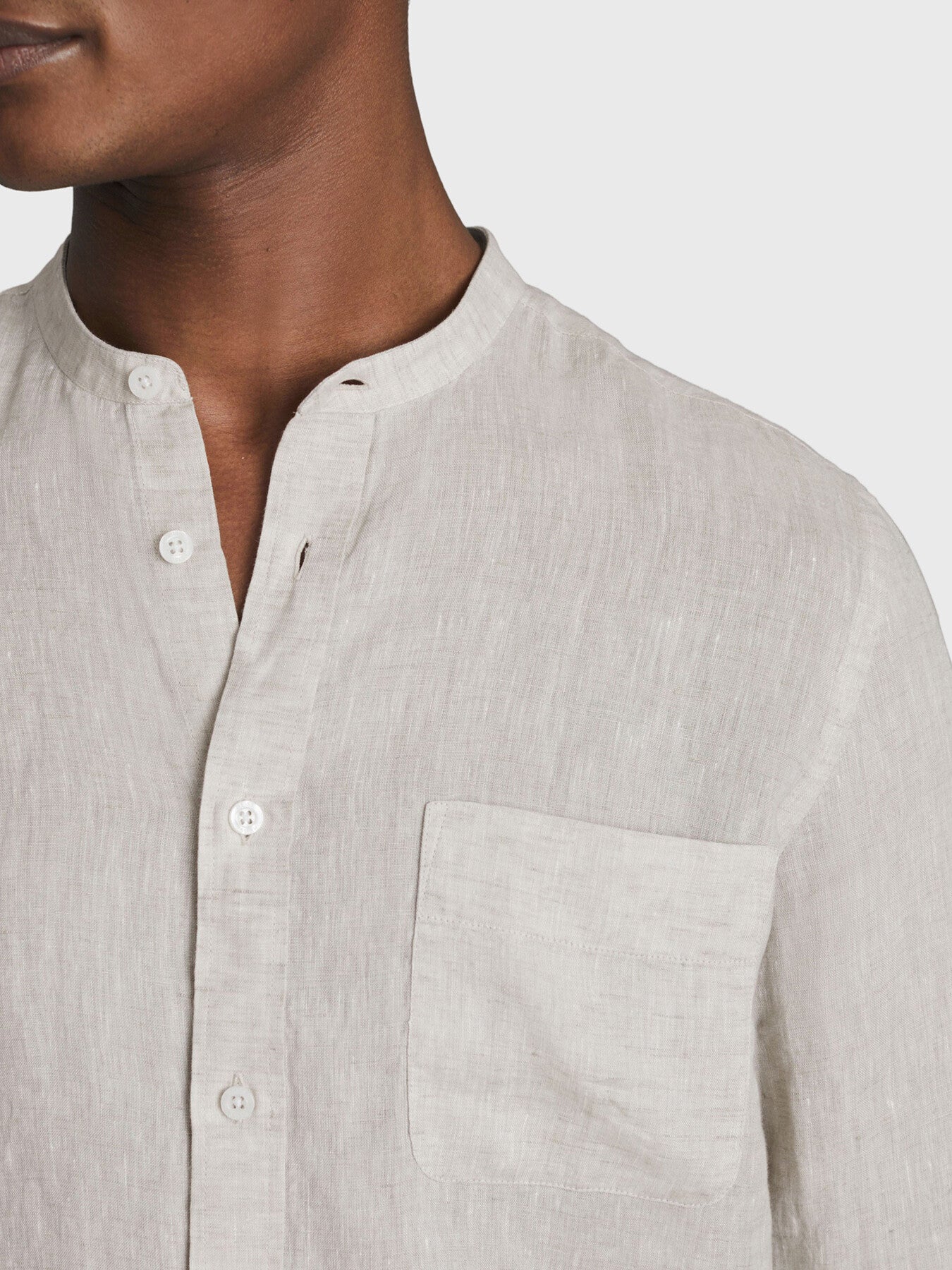 Ocean Linen Grandad Collar Shirt