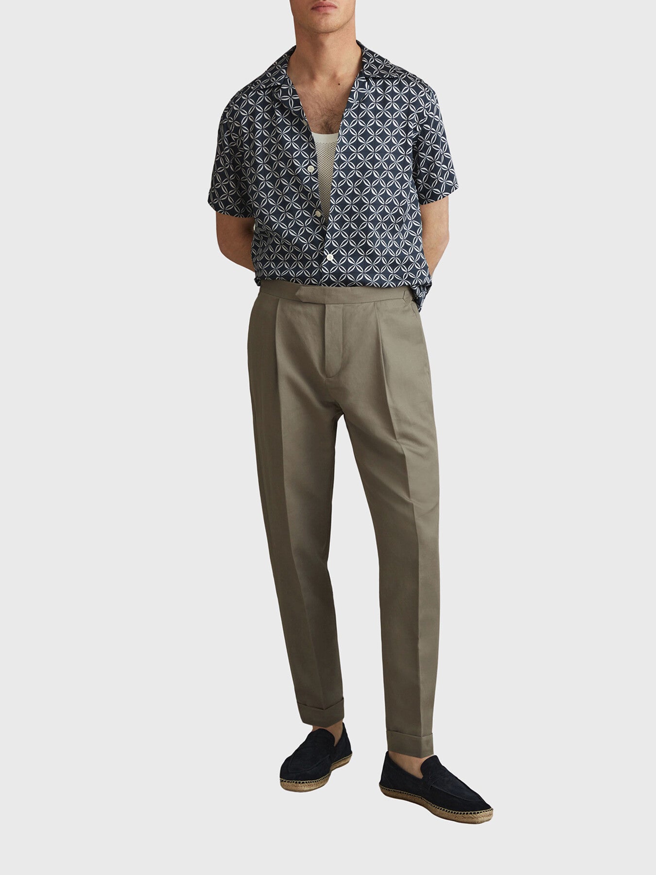 Tintipan Printed Cuban Collar Shirt