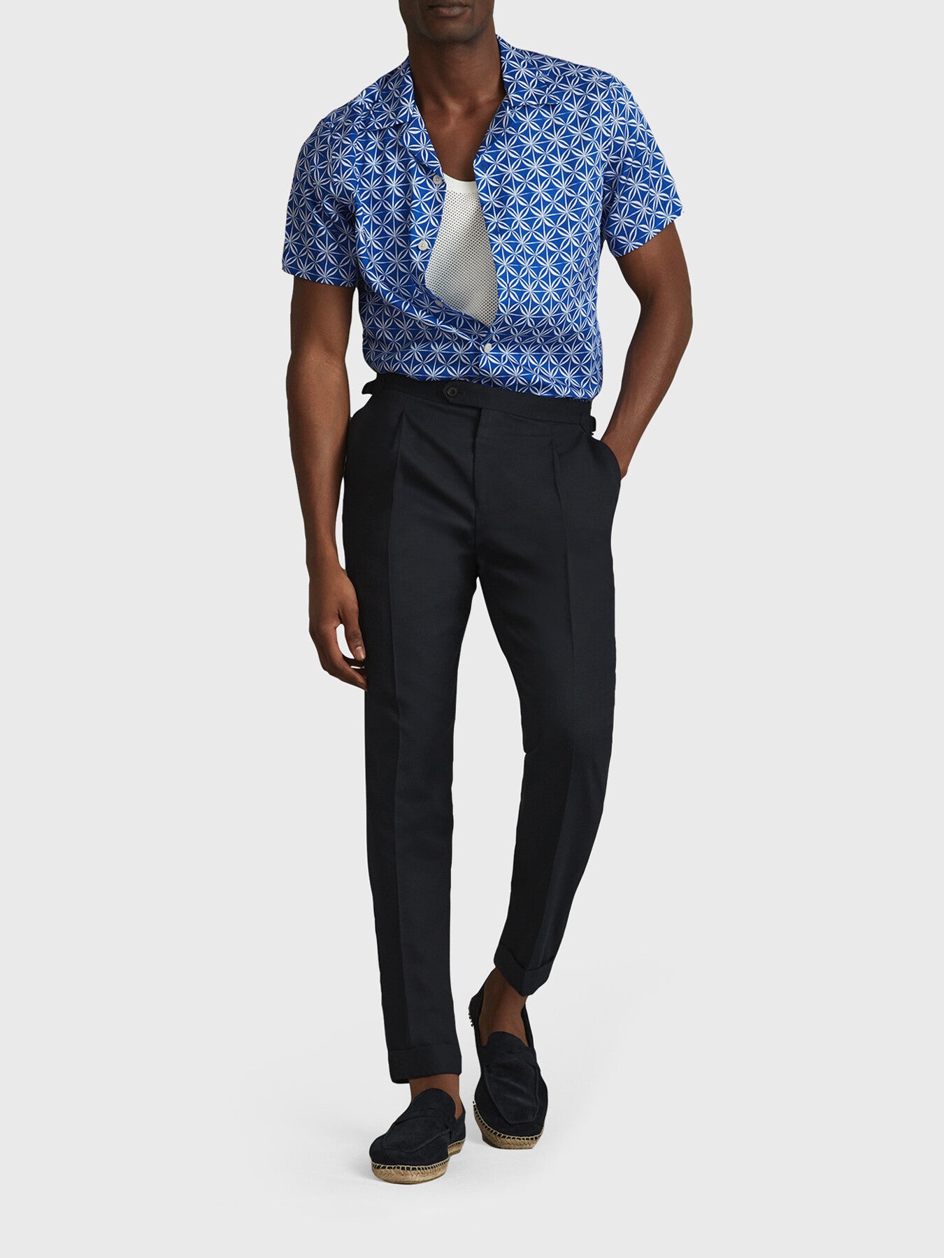 Tintipan Printed Cuban Collar Shirt