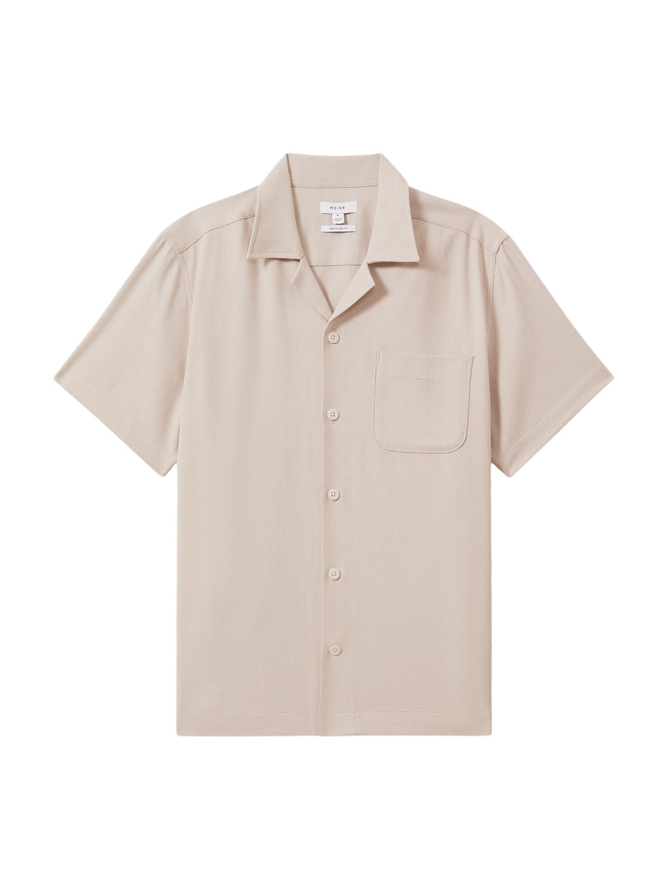 Nitus Herringbone Cuban Collar Shirt