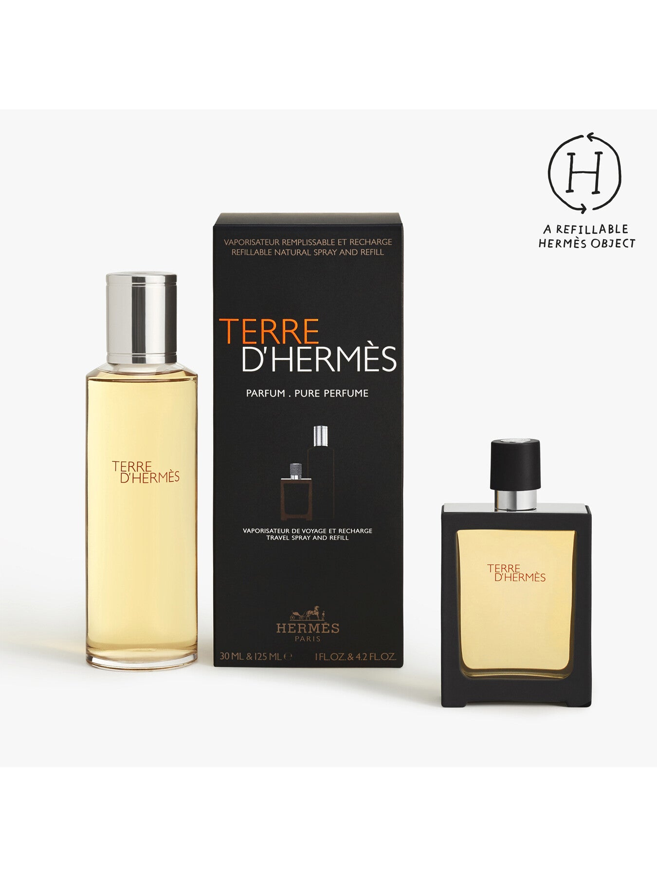 Terre dHermès Eau de Parfum Travel Spray Refill