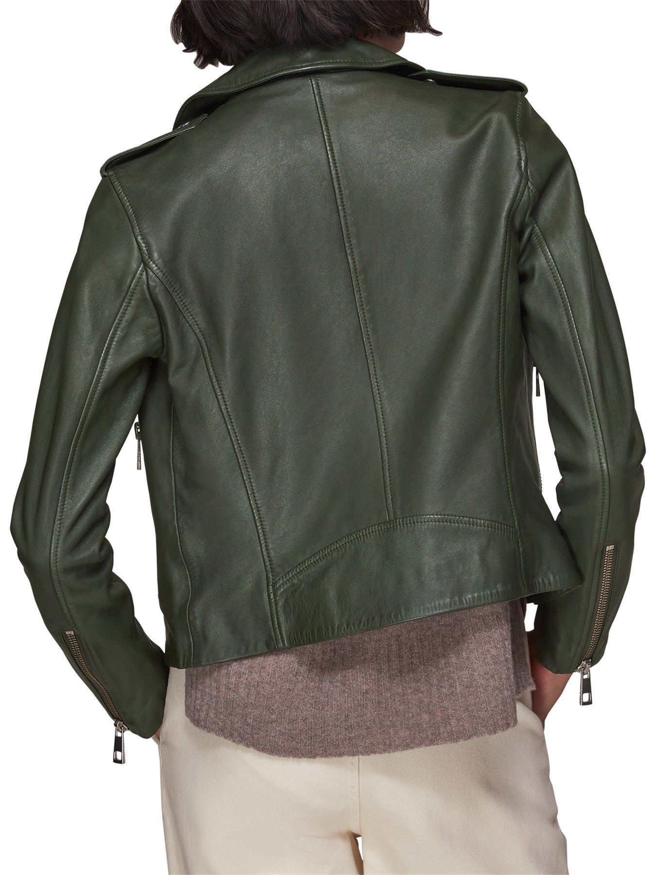 Agnes Pocket Leather Jacket