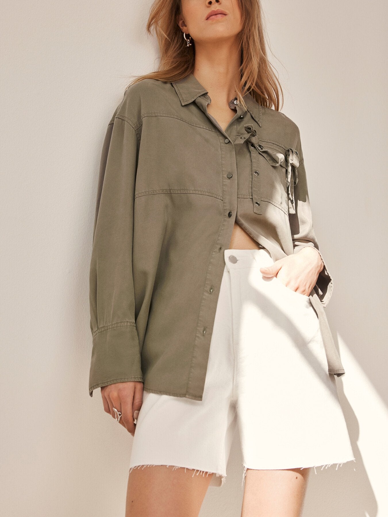 Eyelet Detail Shirt