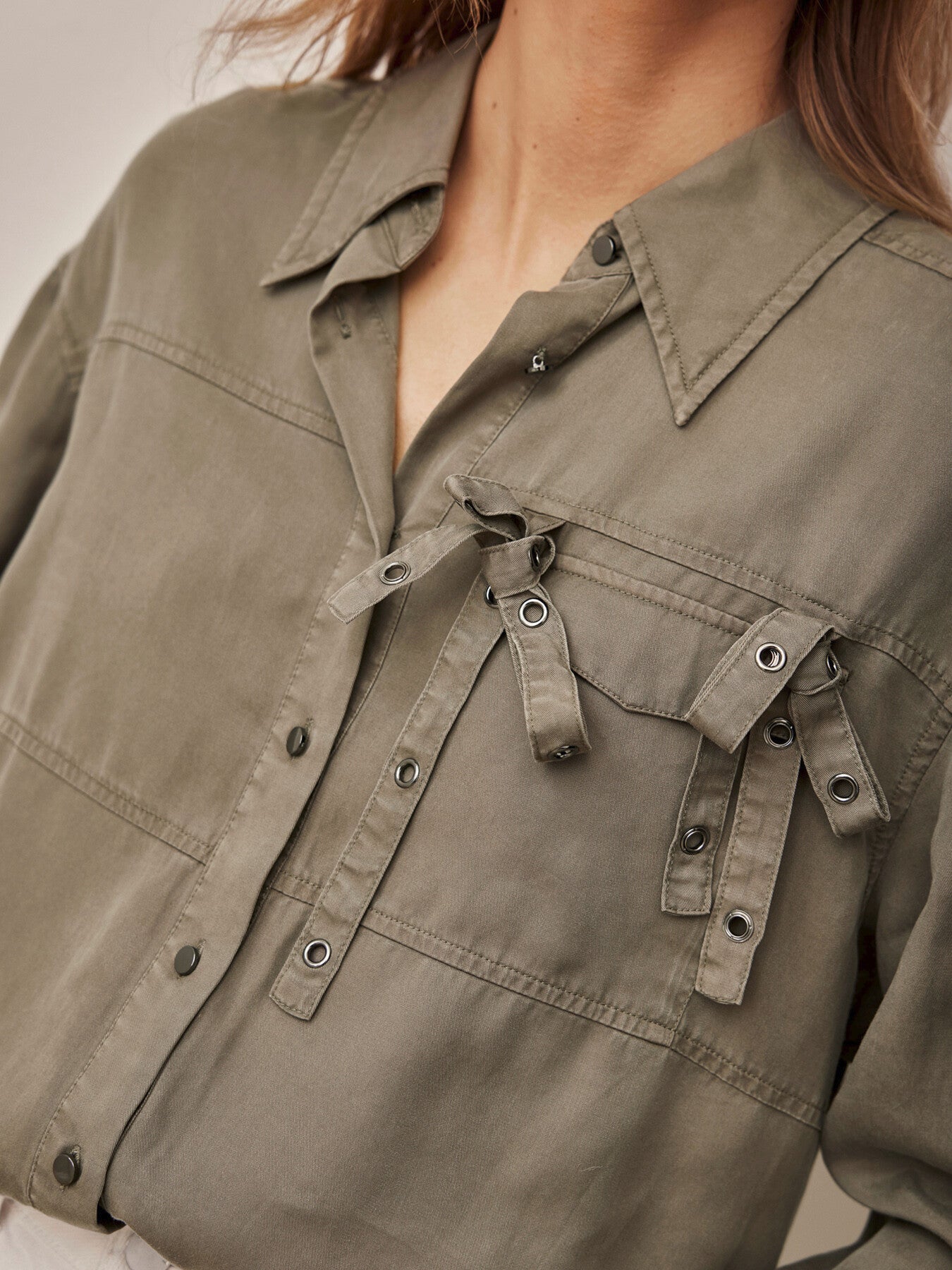 Eyelet Detail Shirt
