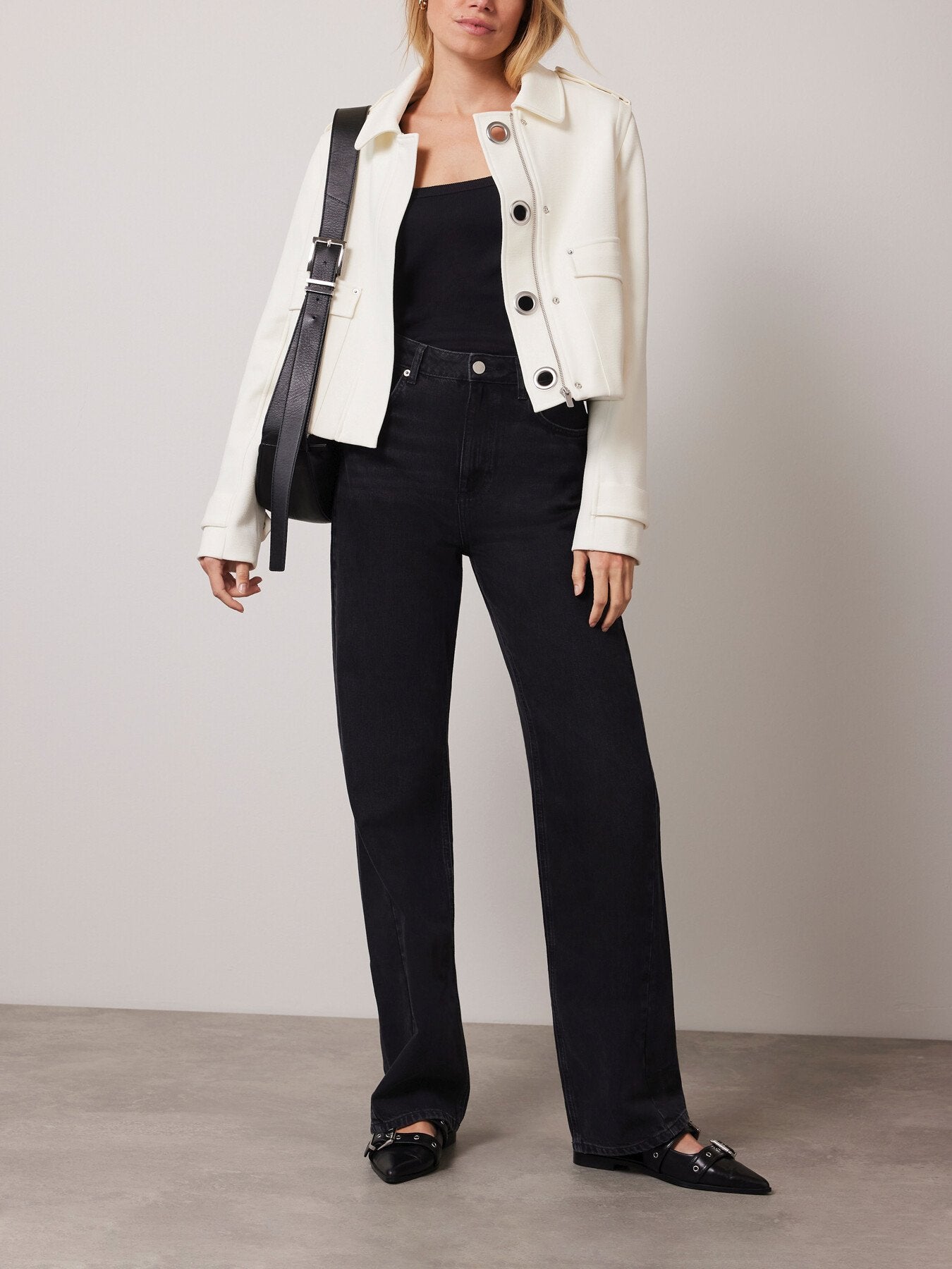 Eyelet Detail Jacket