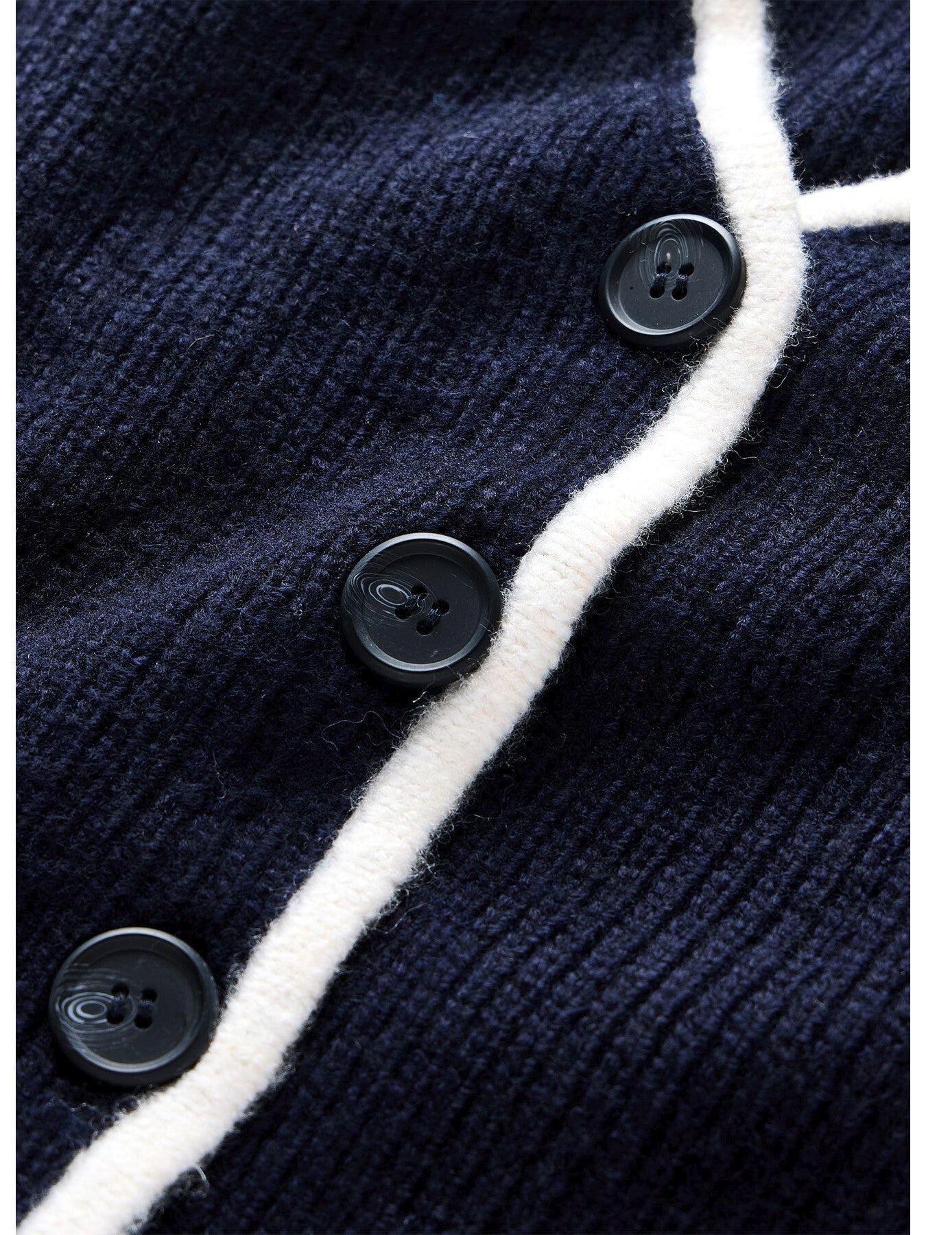 Contrast Trim Sleeveless Cardigan