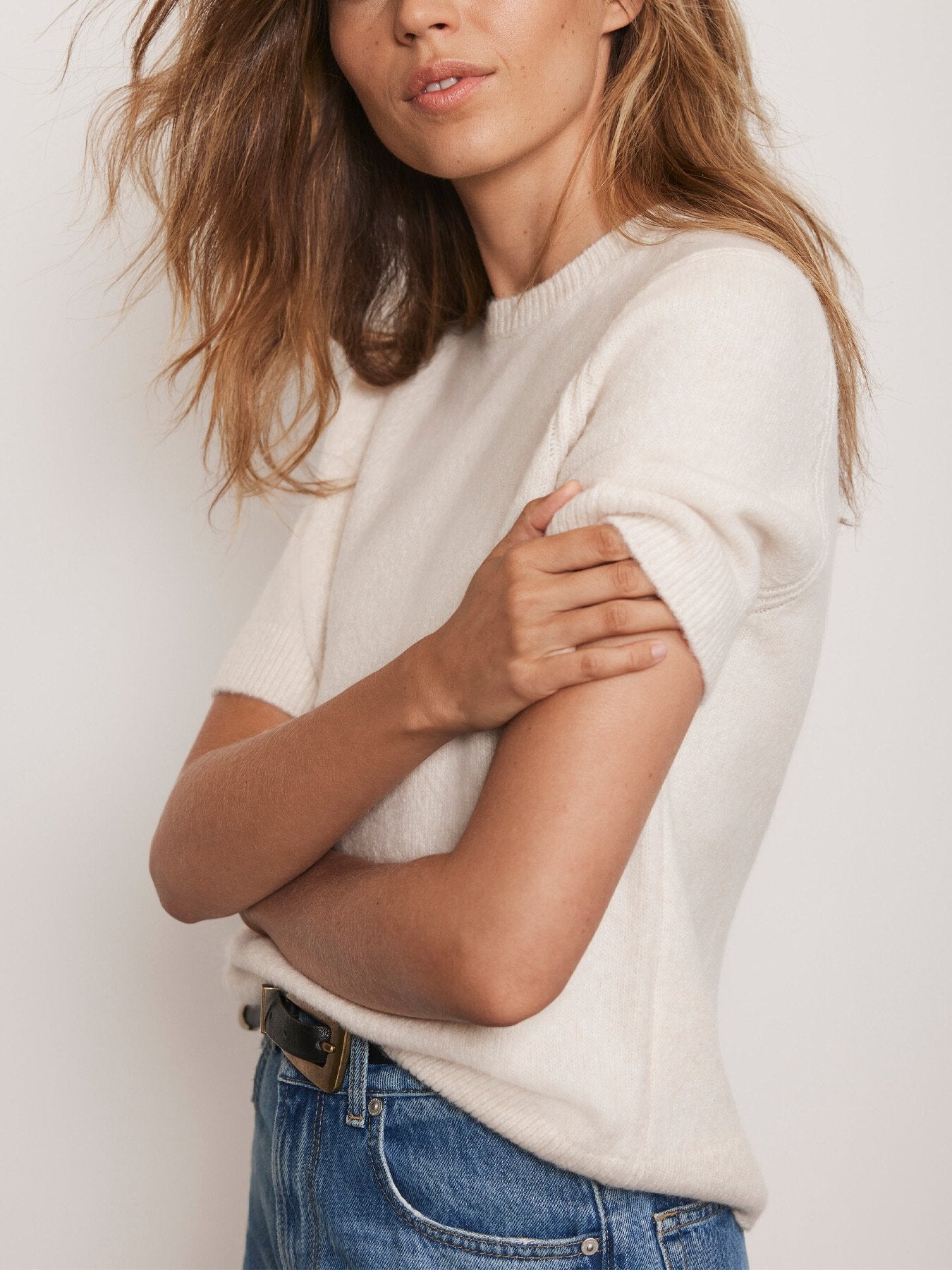 Wool Blend Knit Tee