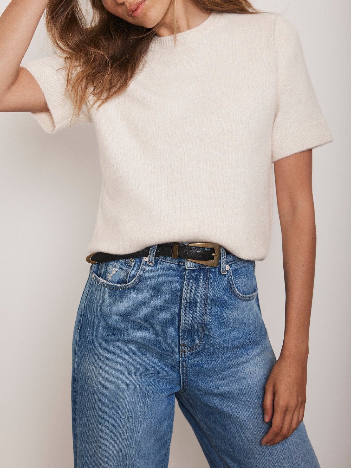 Wool Blend Knit Tee