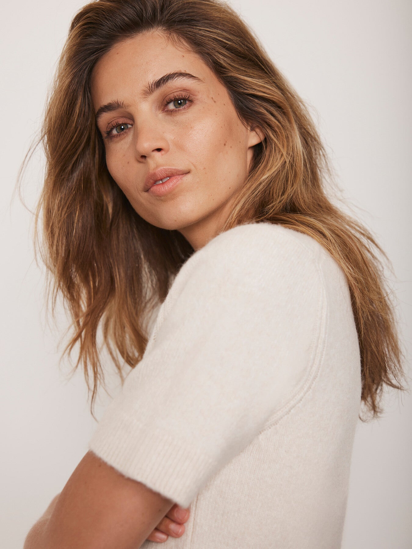 Wool Blend Knit Tee