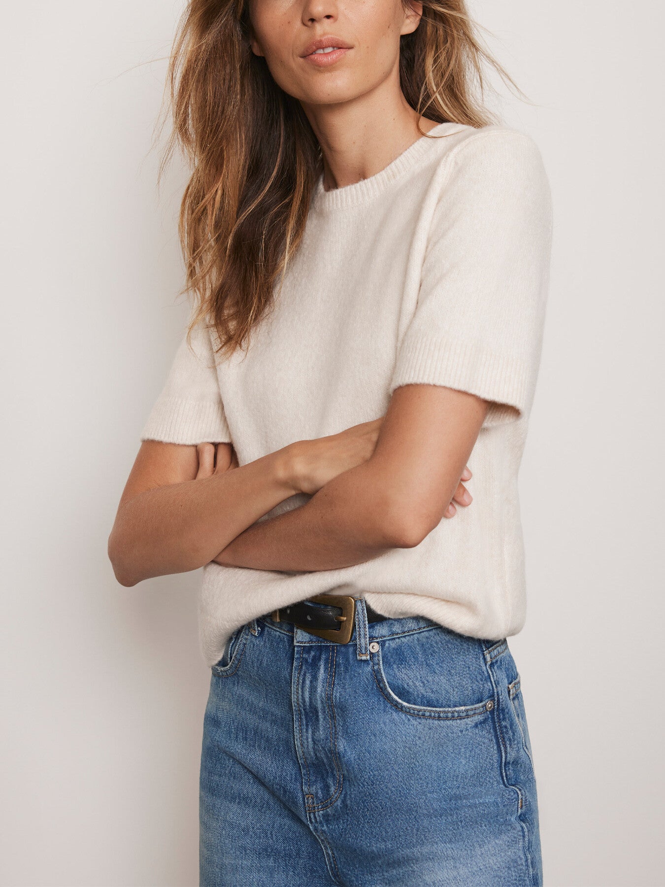 Wool Blend Knit Tee