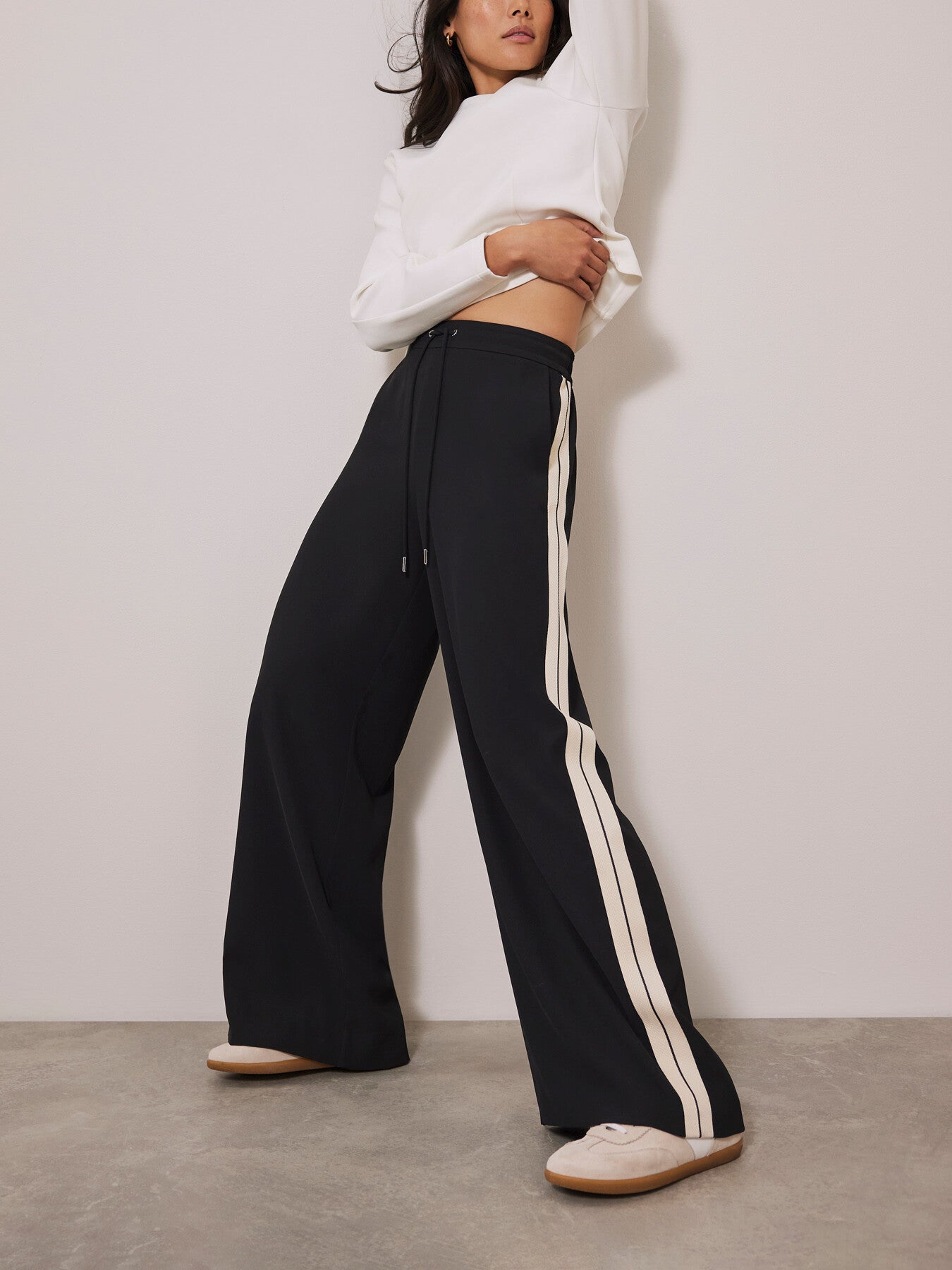 Side Stripe Wide Trousers