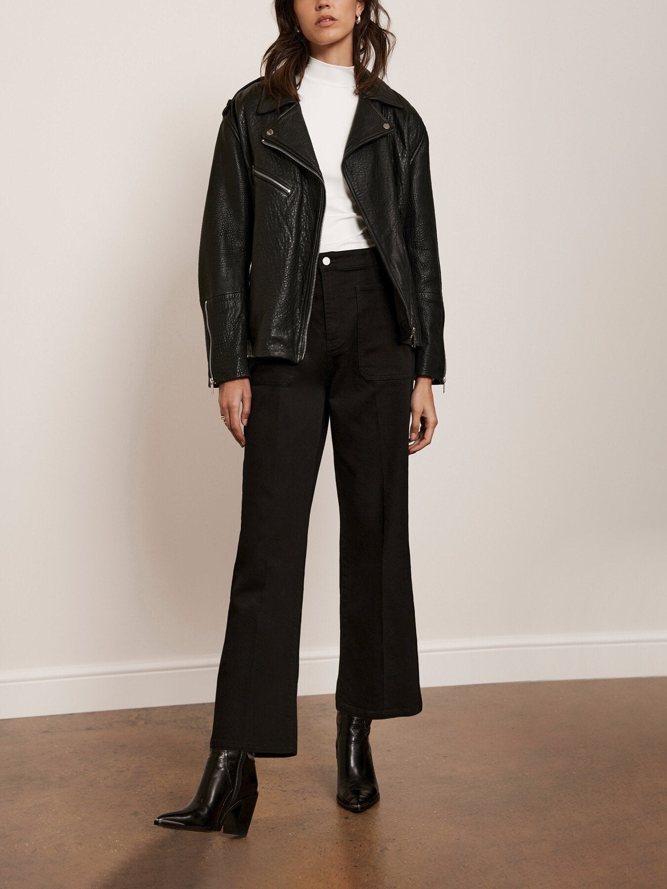 Cropped Wide Jeans