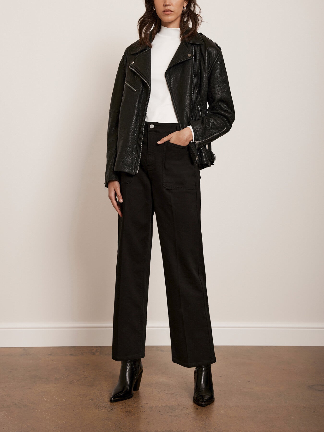 Cropped Wide Jeans