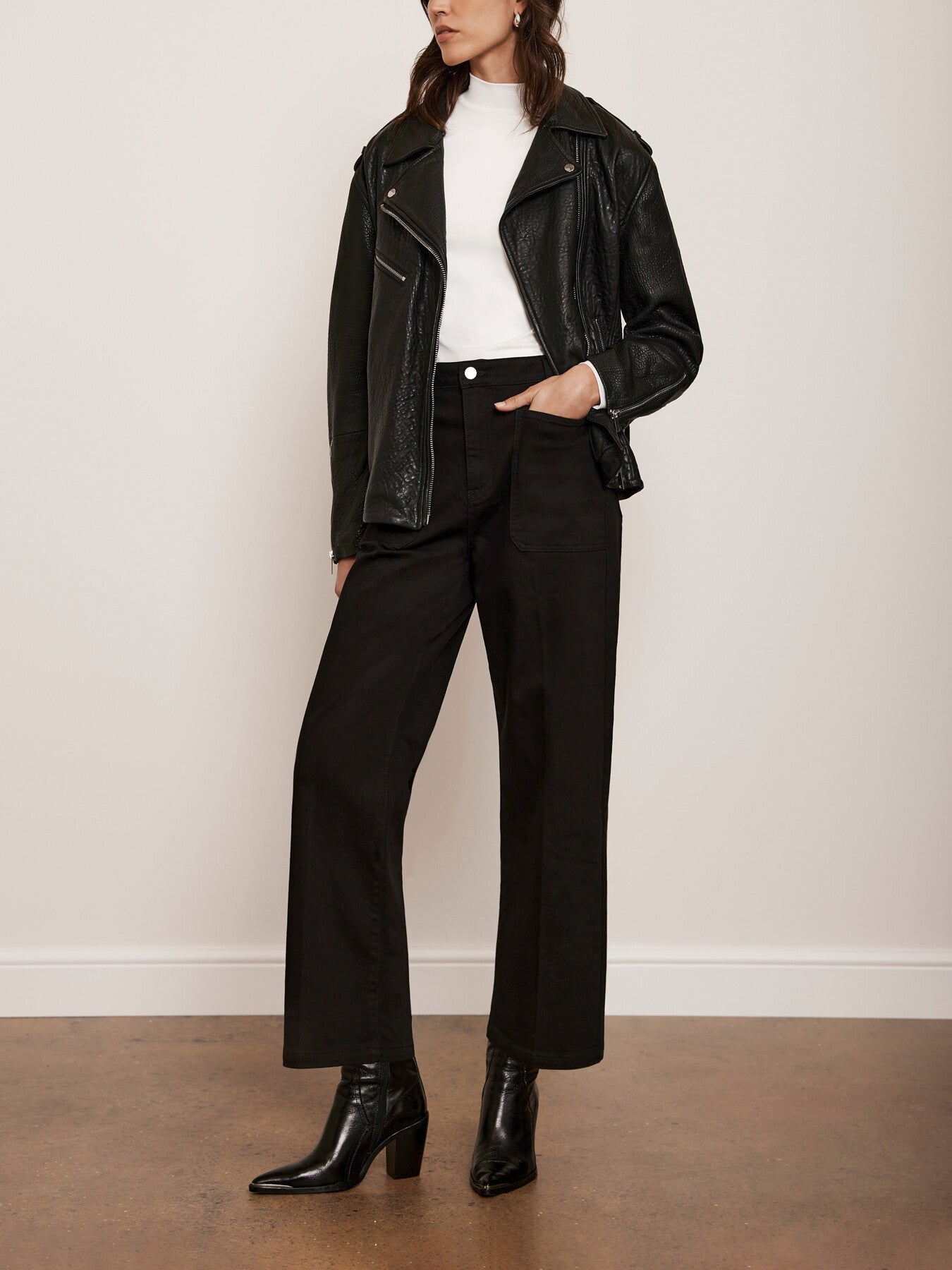 Cropped Wide Jeans