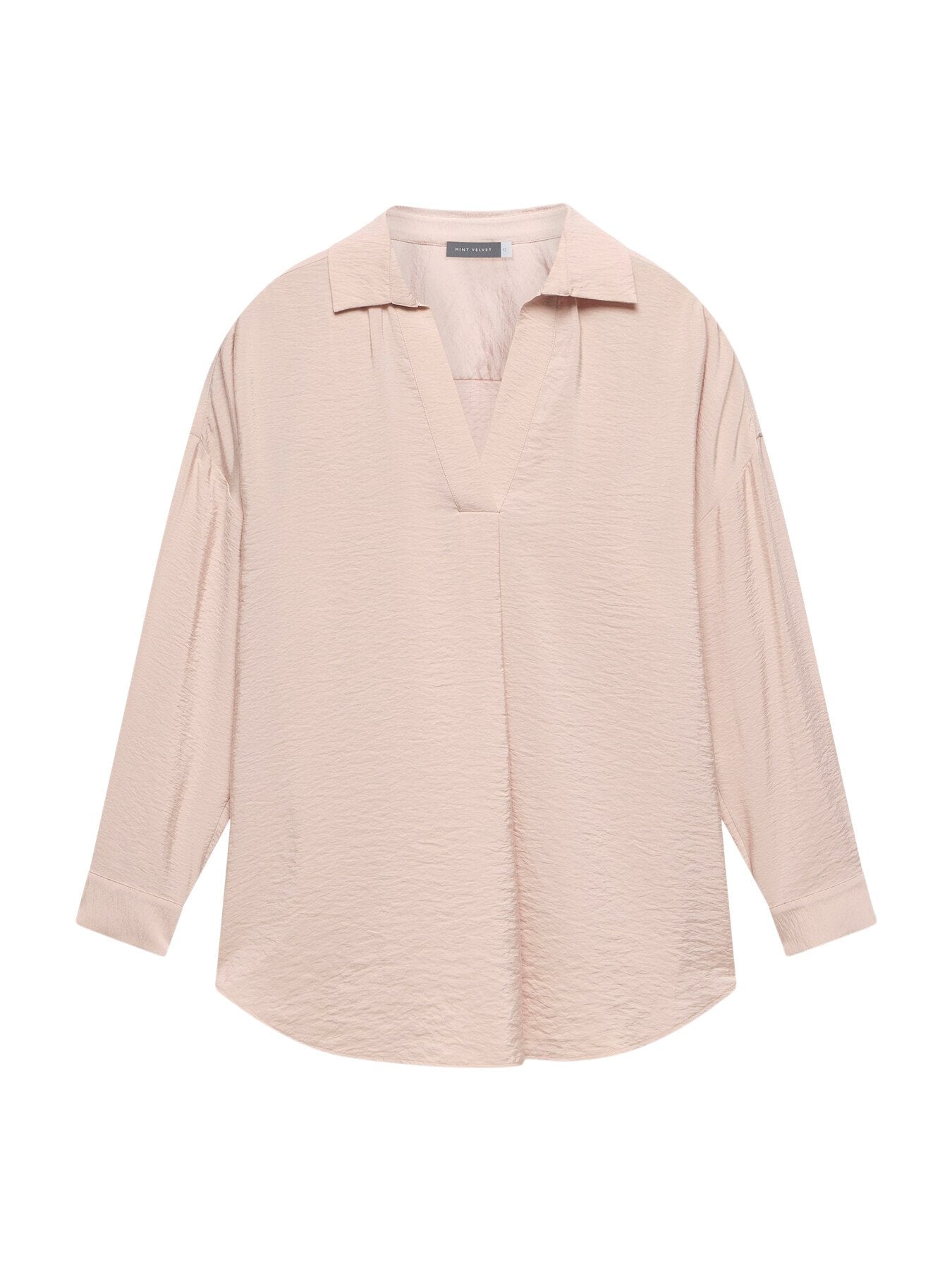 Blush Pink Throw On Shirt