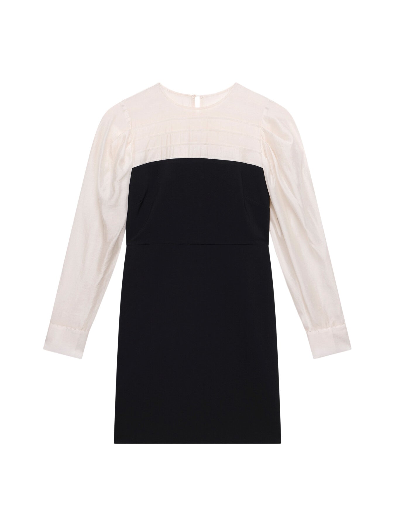Long Sleeve Contrast Mini Dress