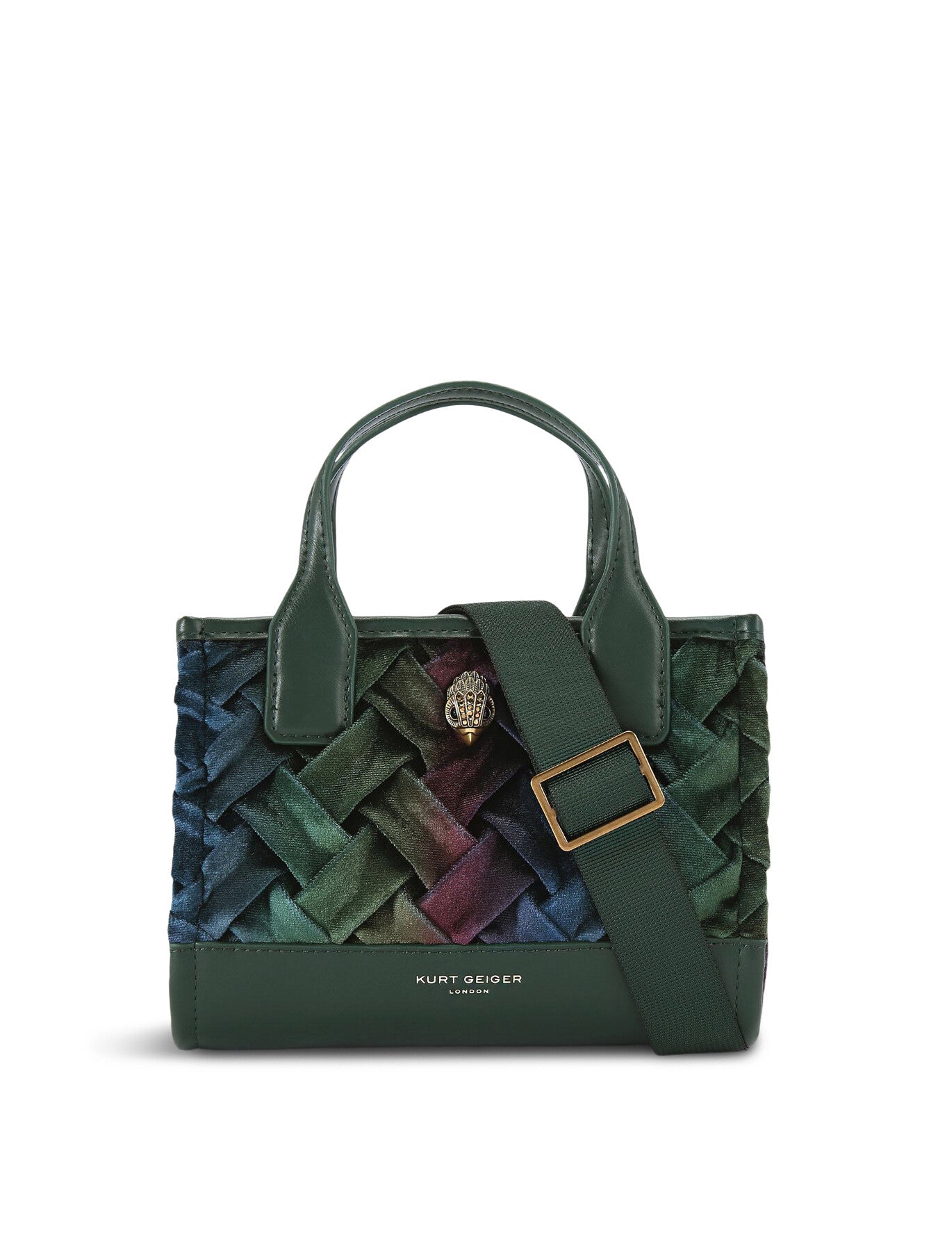 EXTRA SMAL VELVET SQUARE SHOPPER