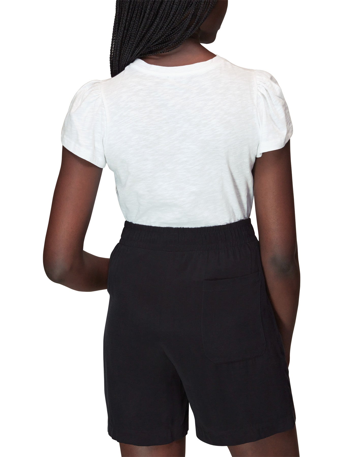 Cotton Frill Sleeve T Shirt