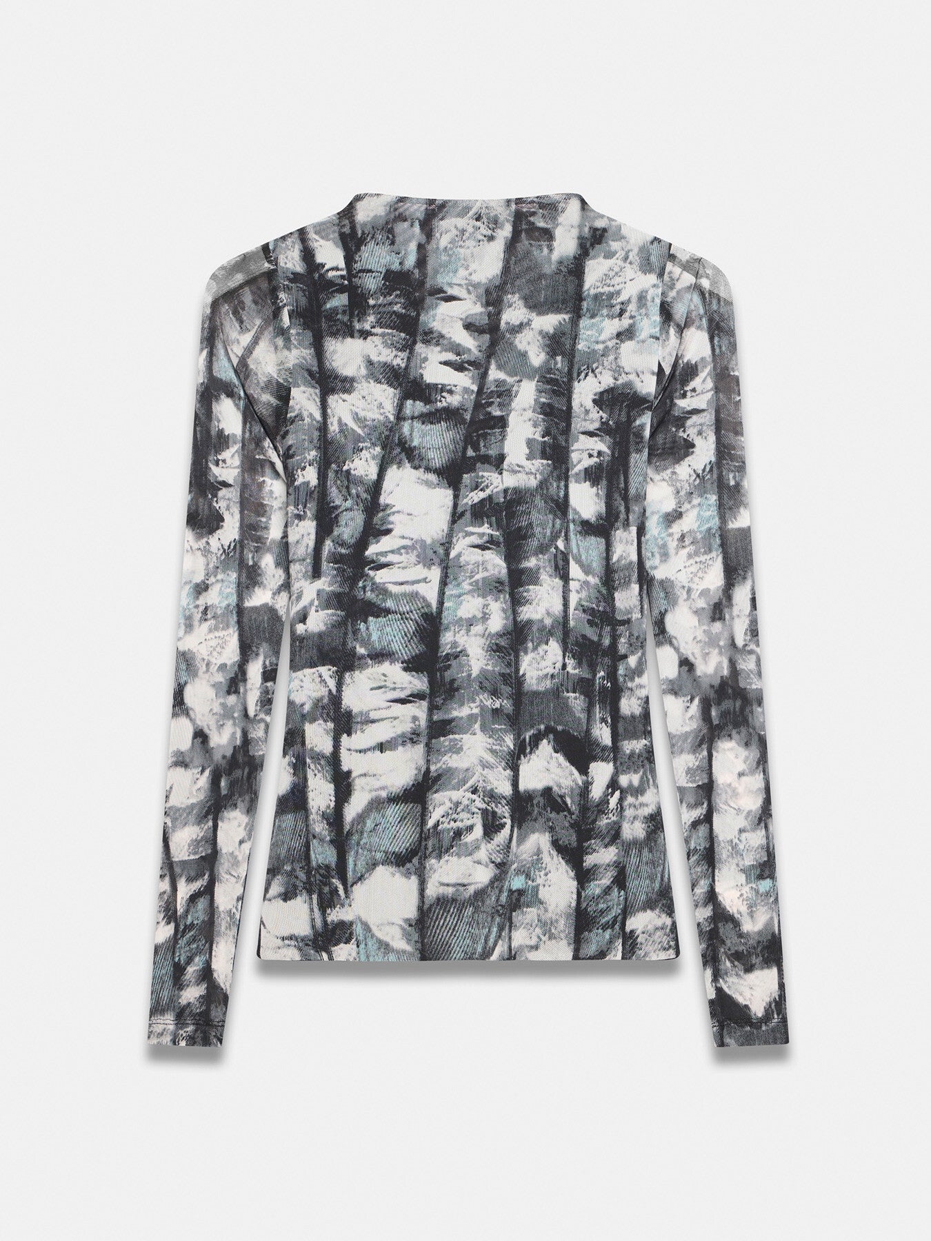 Abstract Mesh Print Top