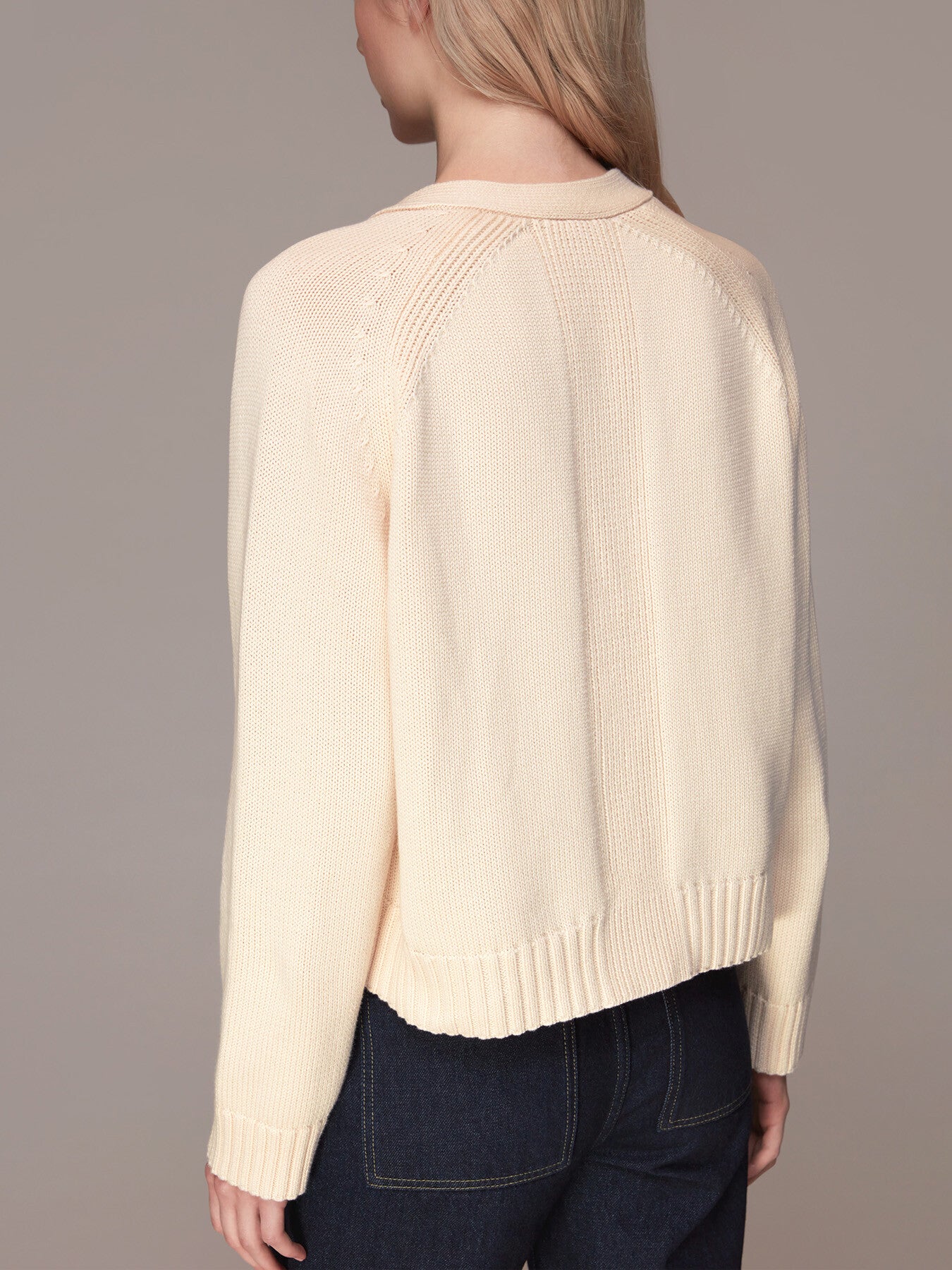 Karine Rib Detail Cardigan