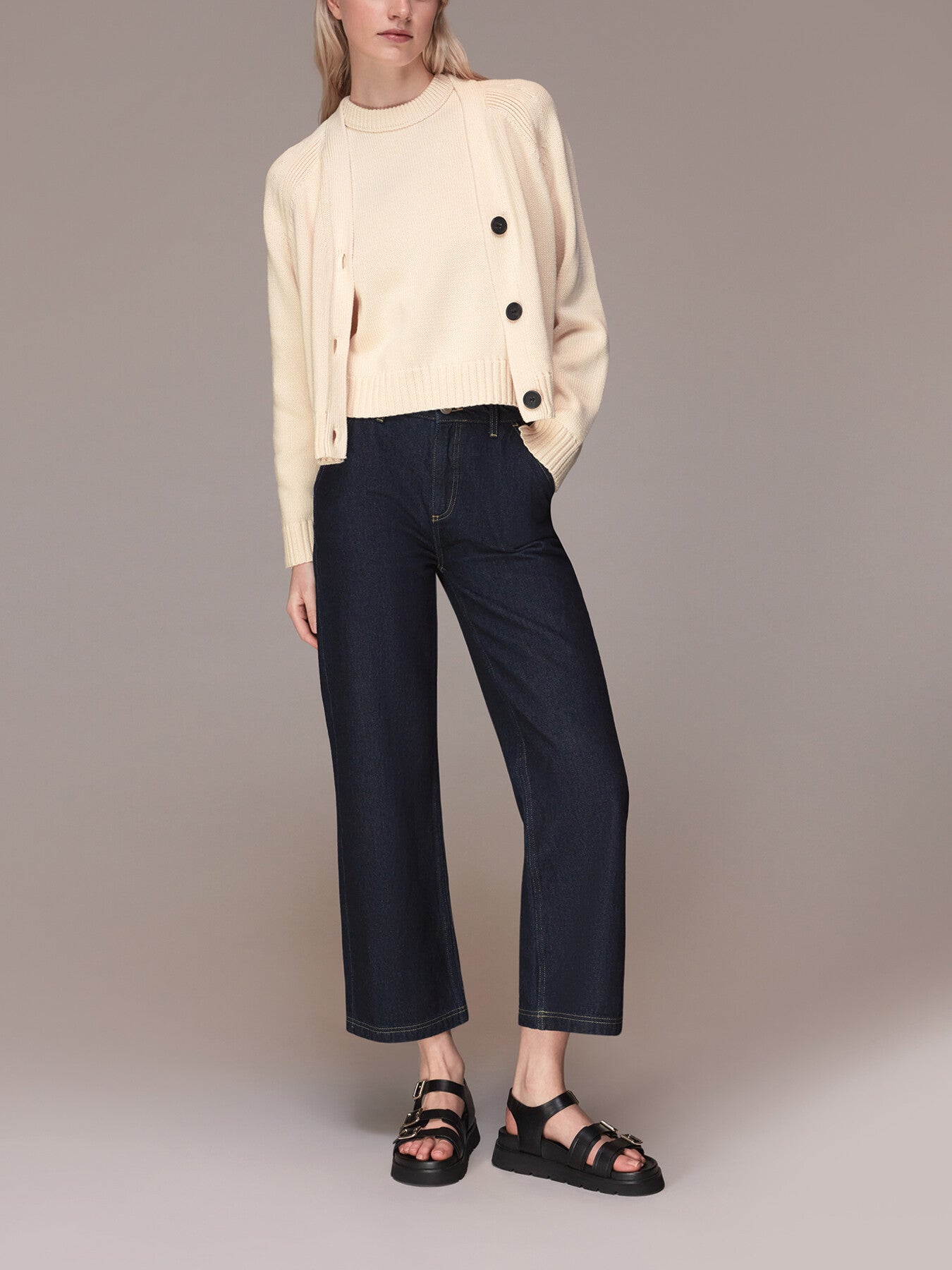 Karine Rib Detail Cardigan