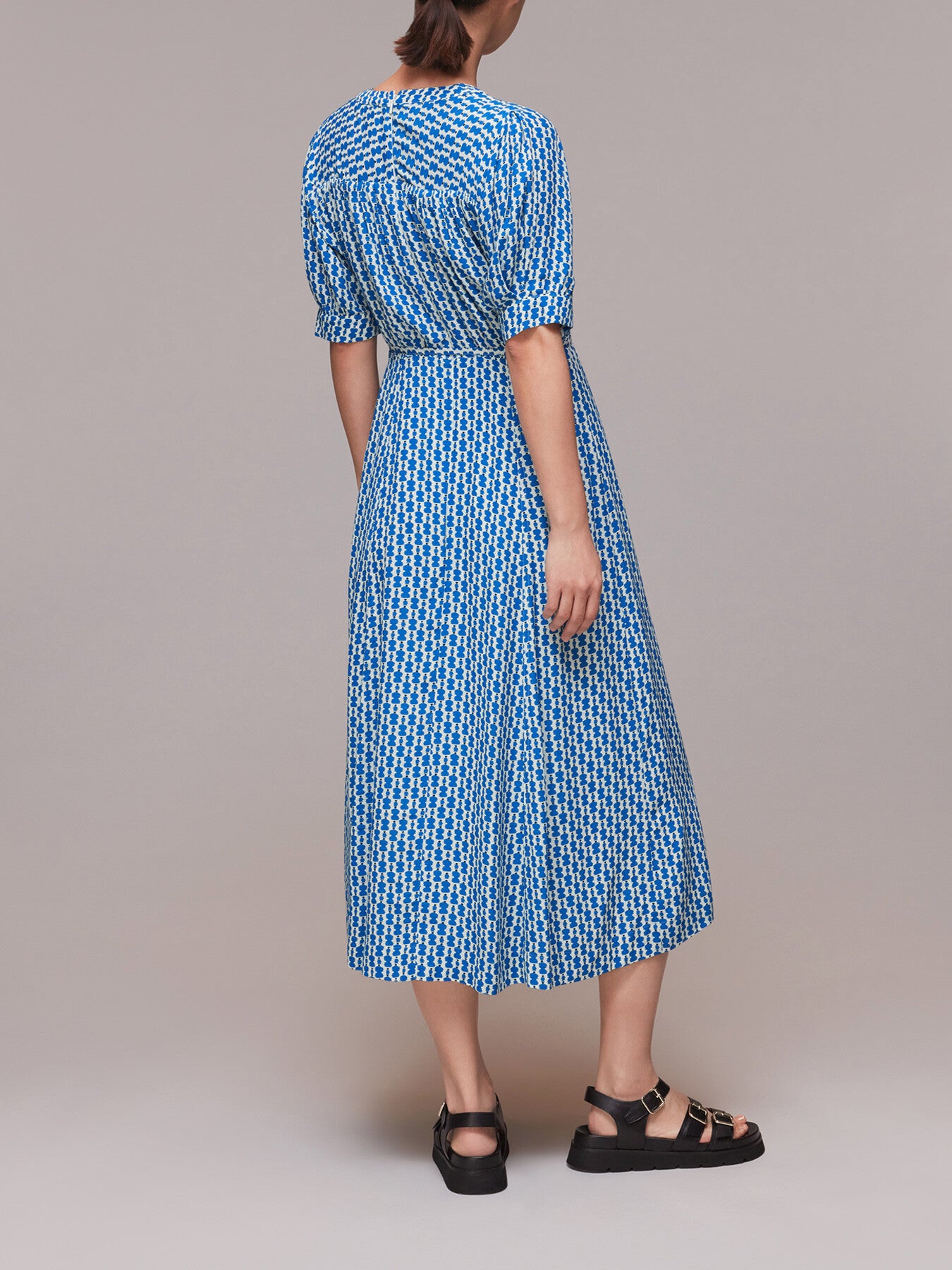 Vertical Stack Midi Dress