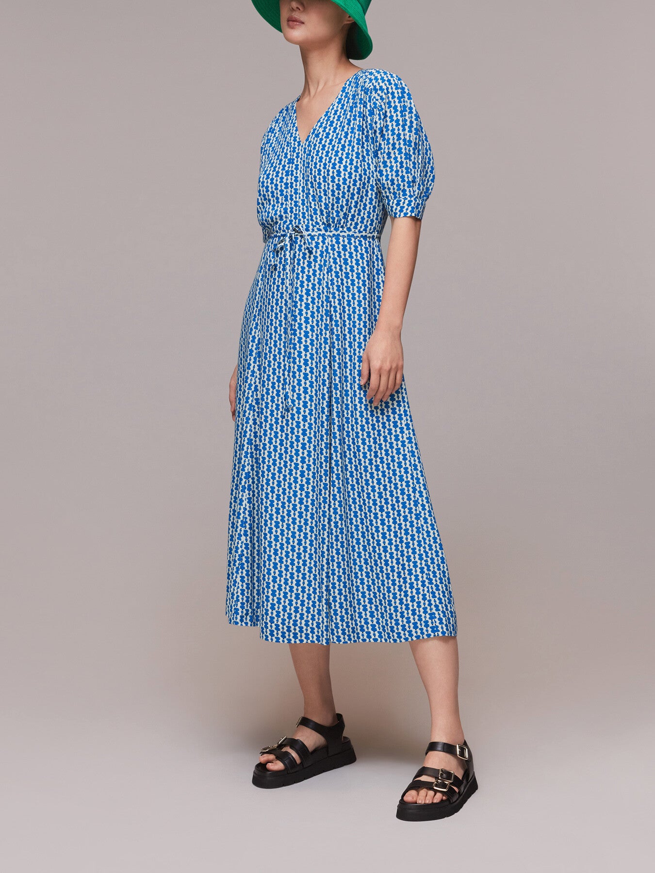 Vertical Stack Midi Dress