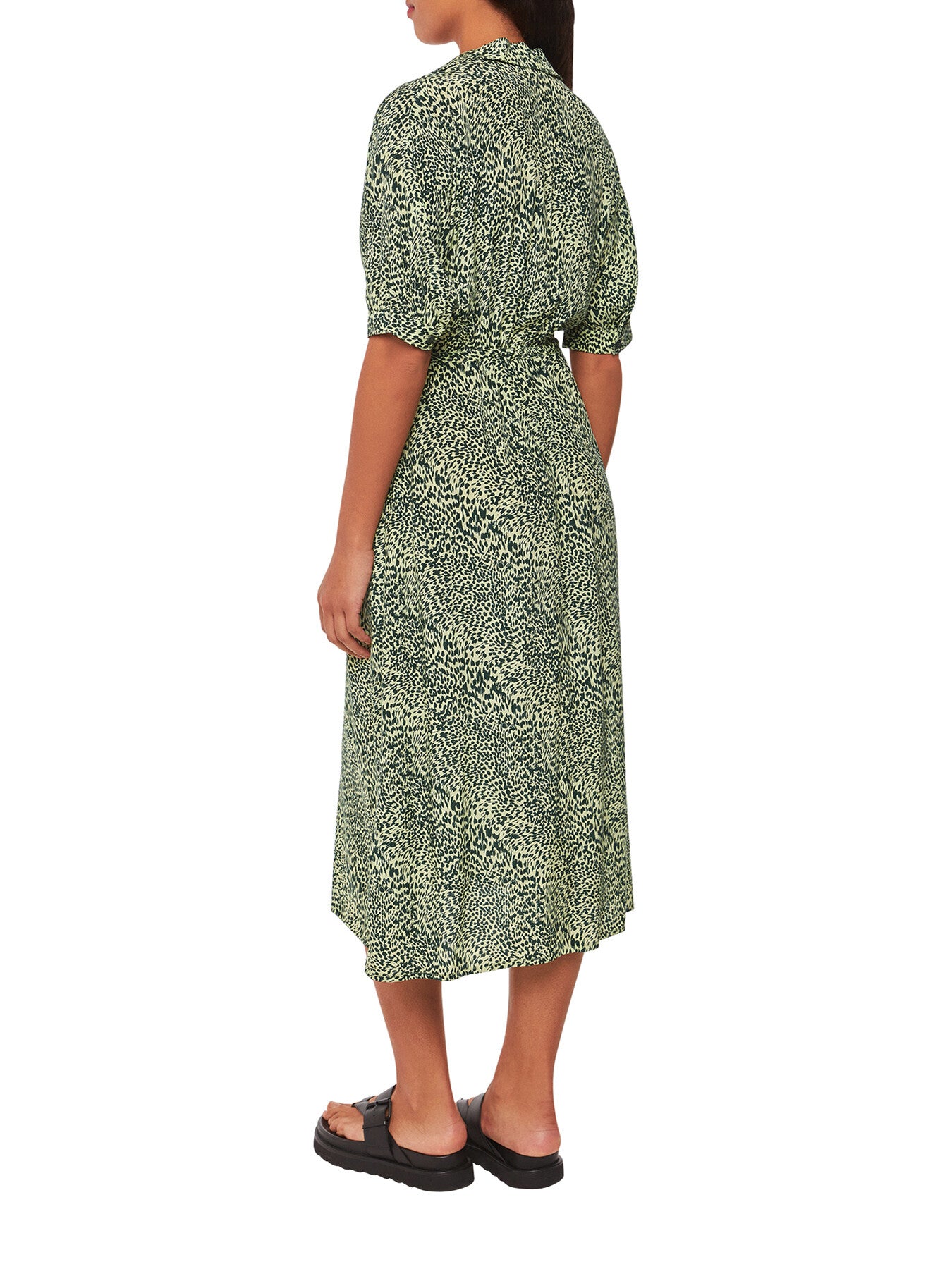 Diagonal Leopard Print Dress