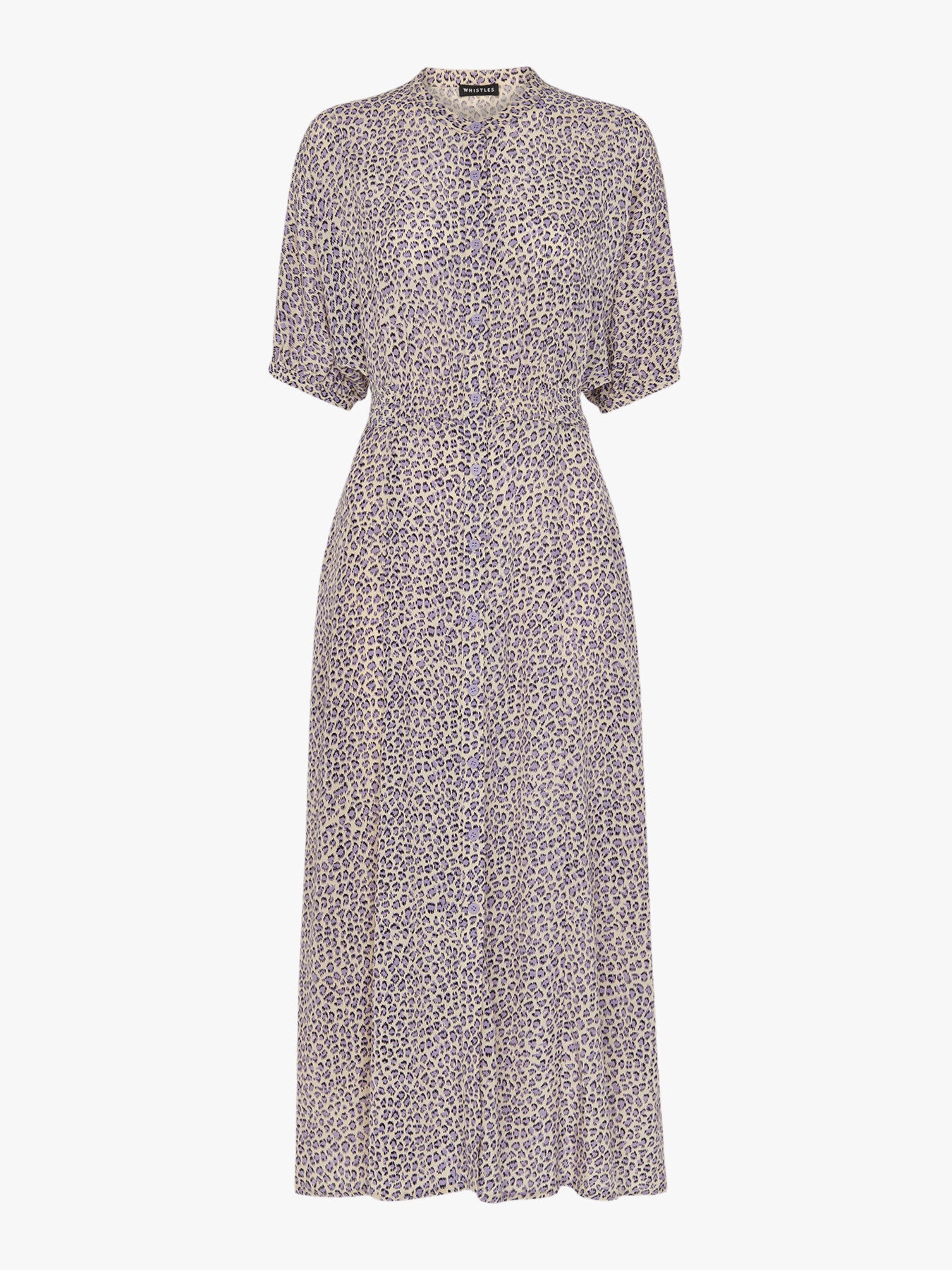 Dashed Leopard Midi Dress