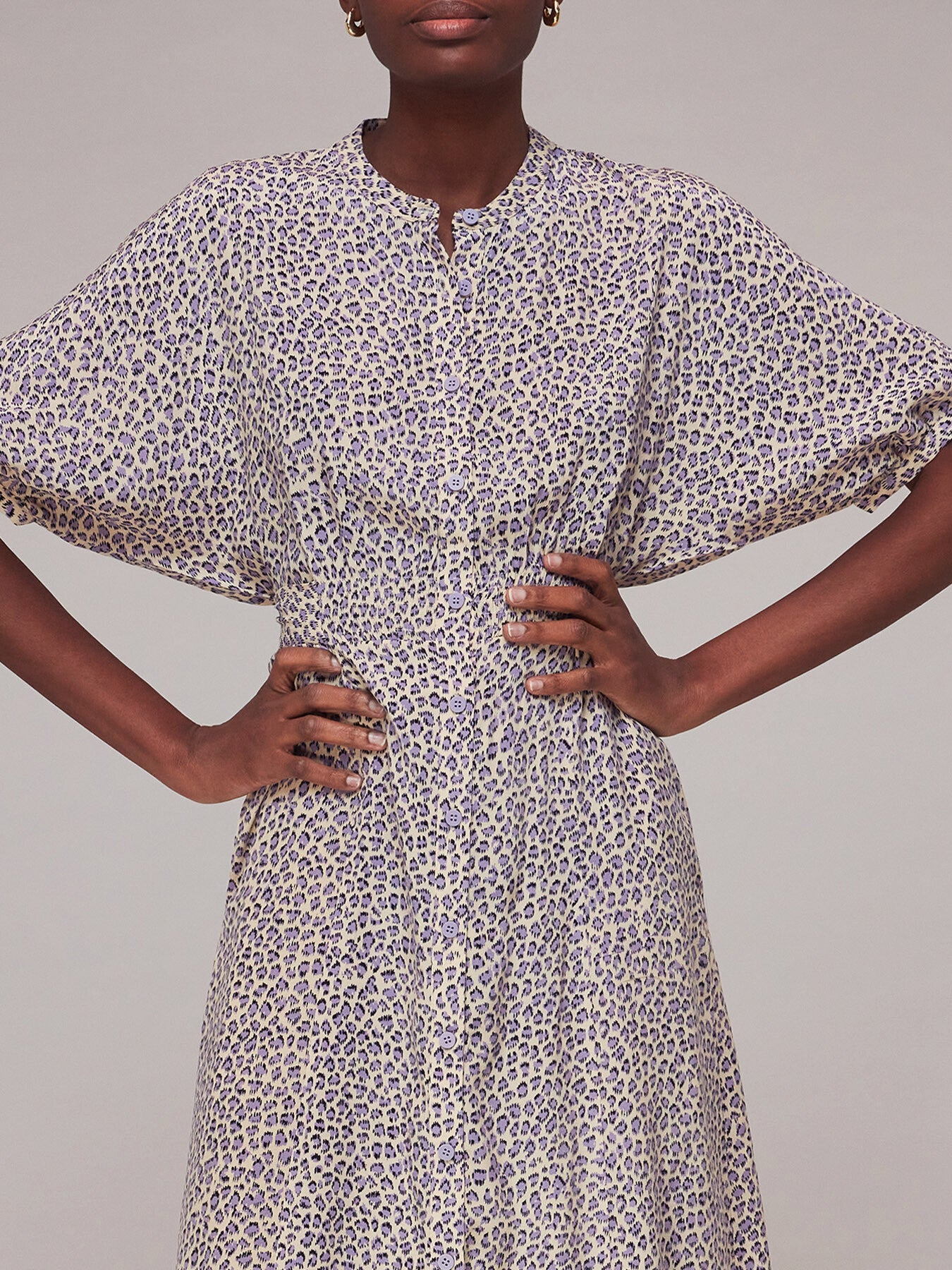 Dashed Leopard Midi Dress