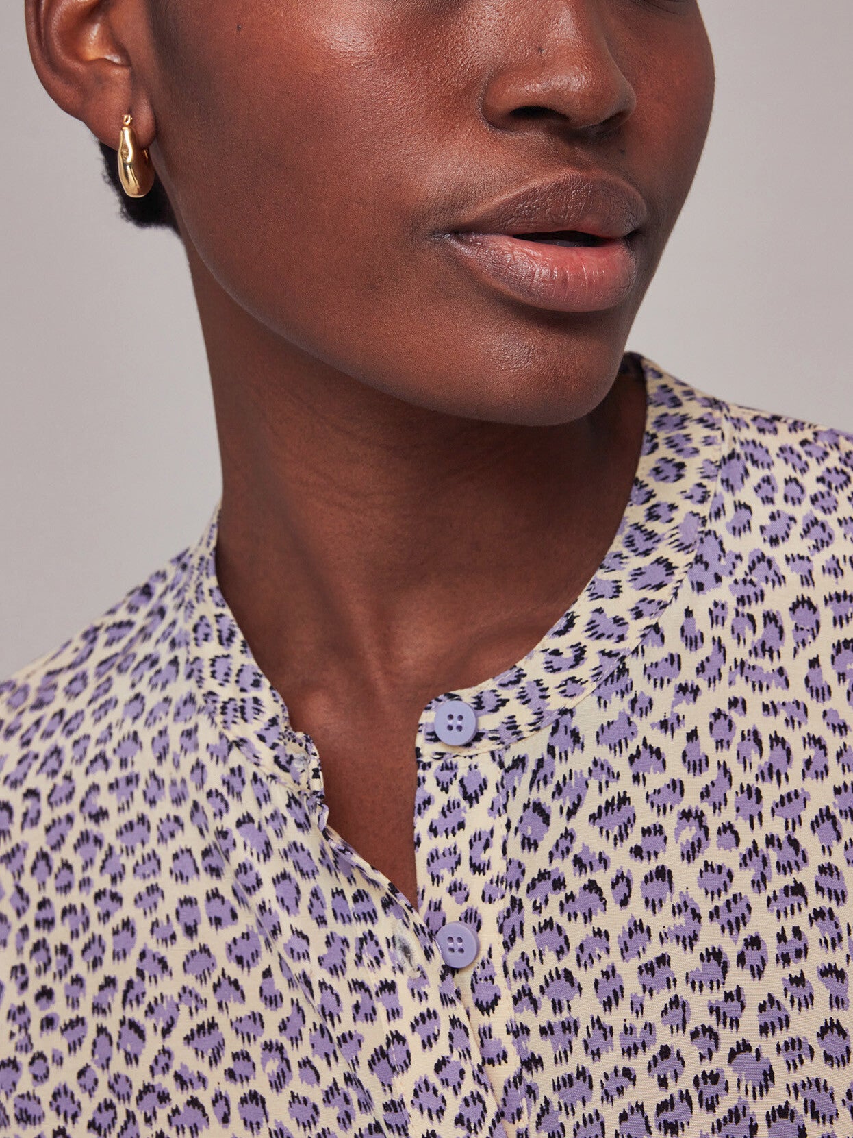 Dashed Leopard Midi Dress