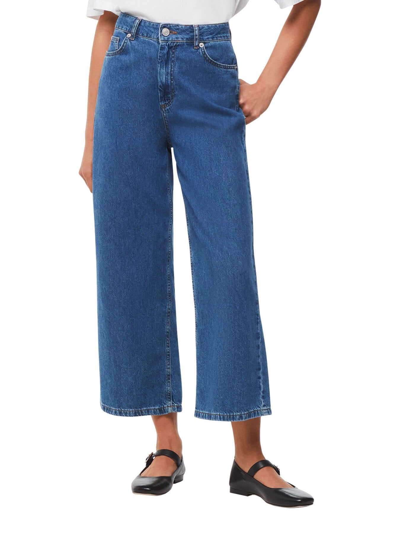 Wide Leg Cropped Jean